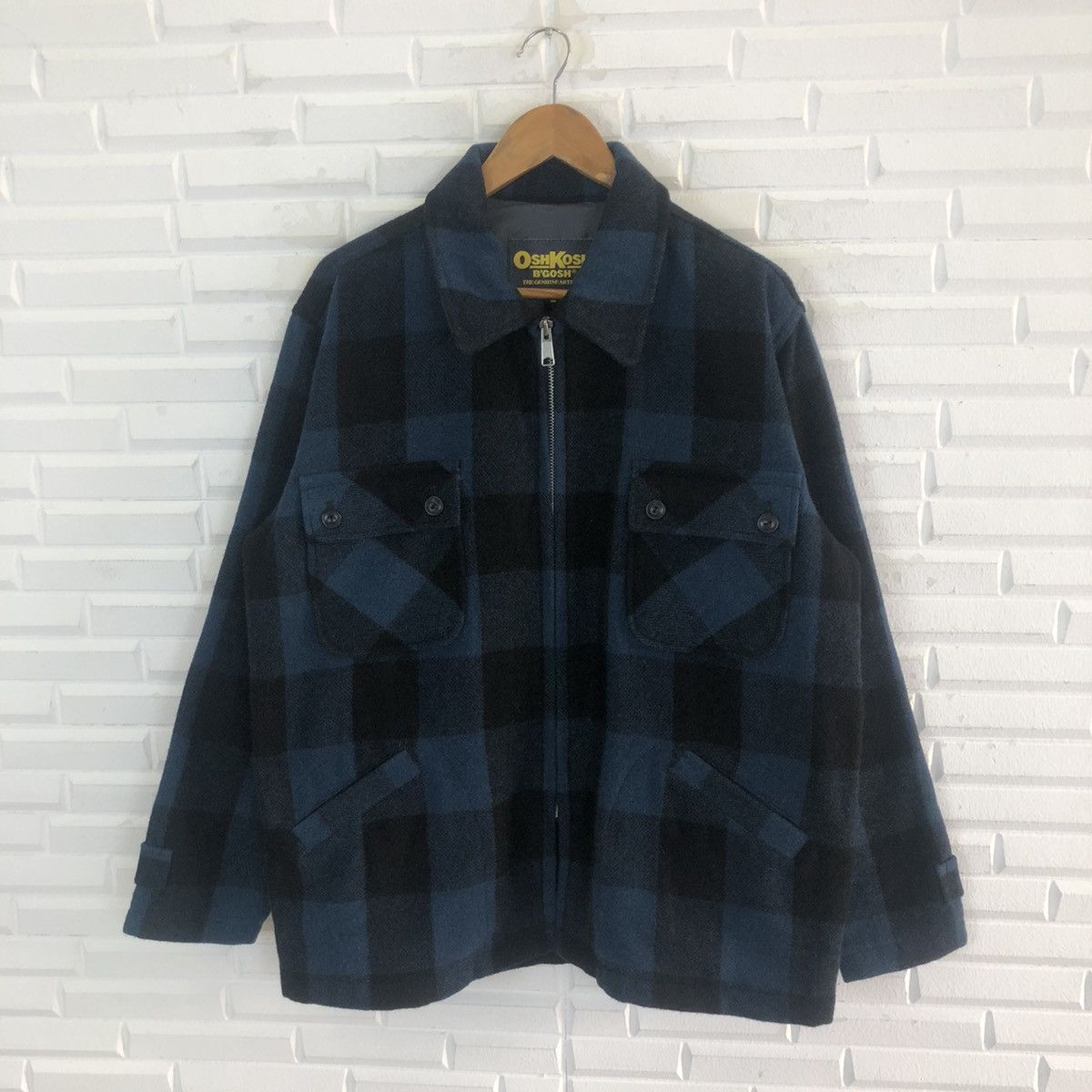 Oshkosh × Vintage OSHKOSH B’GOSH TARTAN FULL ZIPPER JACKET Size US M / EU 48-50 / 2 - 1 Thumbnail