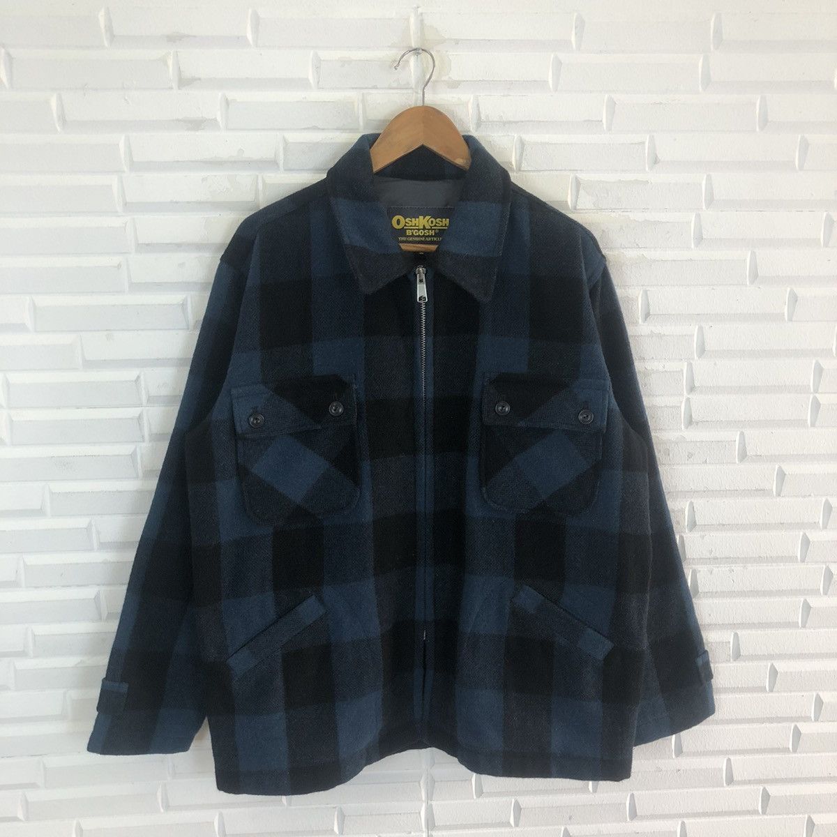 Oshkosh × Vintage OSHKOSH B’GOSH TARTAN FULL ZIPPER JACKET Size US M / EU 48-50 / 2 - 4 Thumbnail