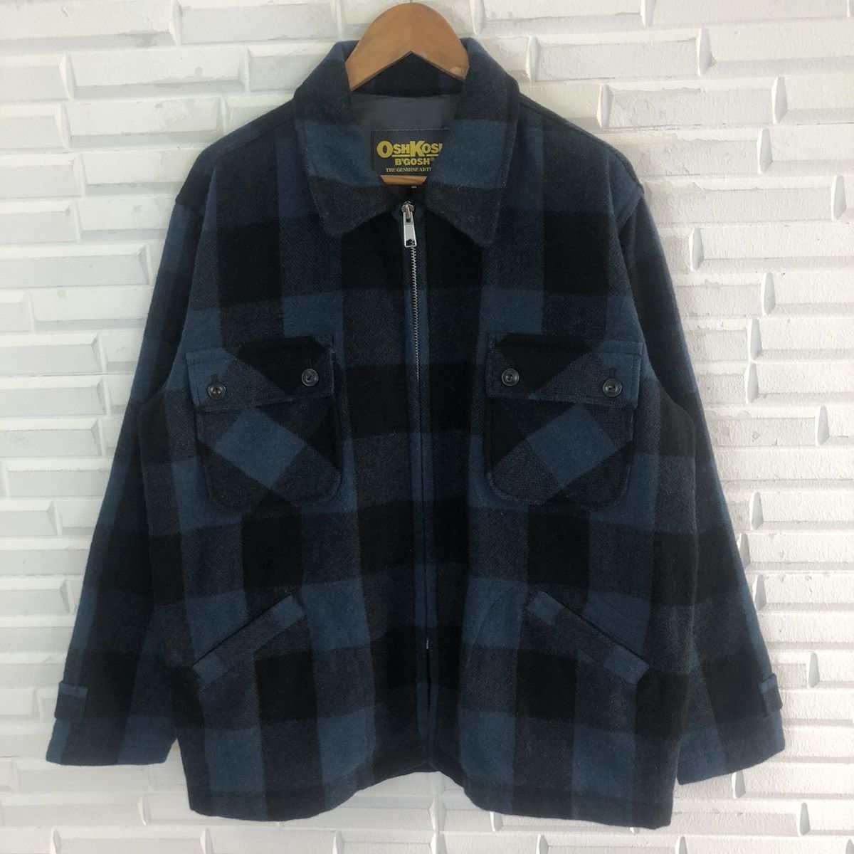 Oshkosh × Vintage OSHKOSH B’GOSH TARTAN FULL ZIPPER JACKET Size US M / EU 48-50 / 2 - 5 Thumbnail