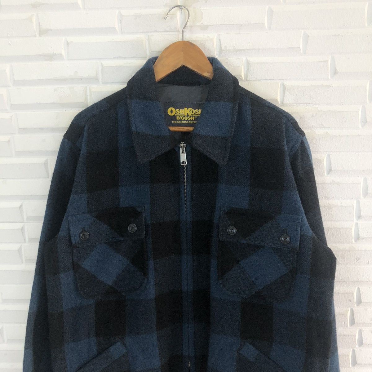 Oshkosh × Vintage OSHKOSH B’GOSH TARTAN FULL ZIPPER JACKET Size US M / EU 48-50 / 2 - 9 Thumbnail