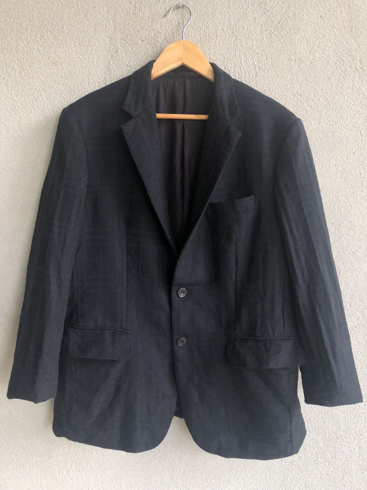 Burberry BURBERRY Wool Black Blazer Size US M / EU 48-50 / 2 - 1 Thumbnail