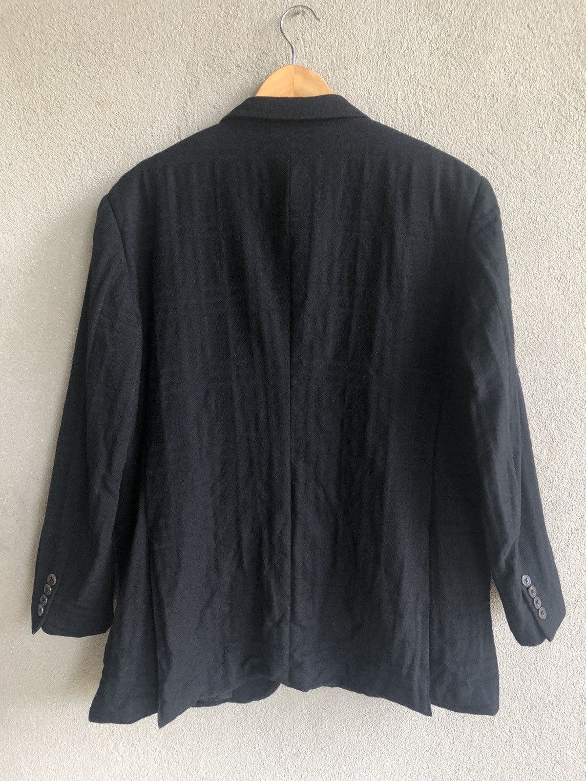 Burberry BURBERRY Wool Black Blazer Size US M / EU 48-50 / 2 - 2 Thumbnail