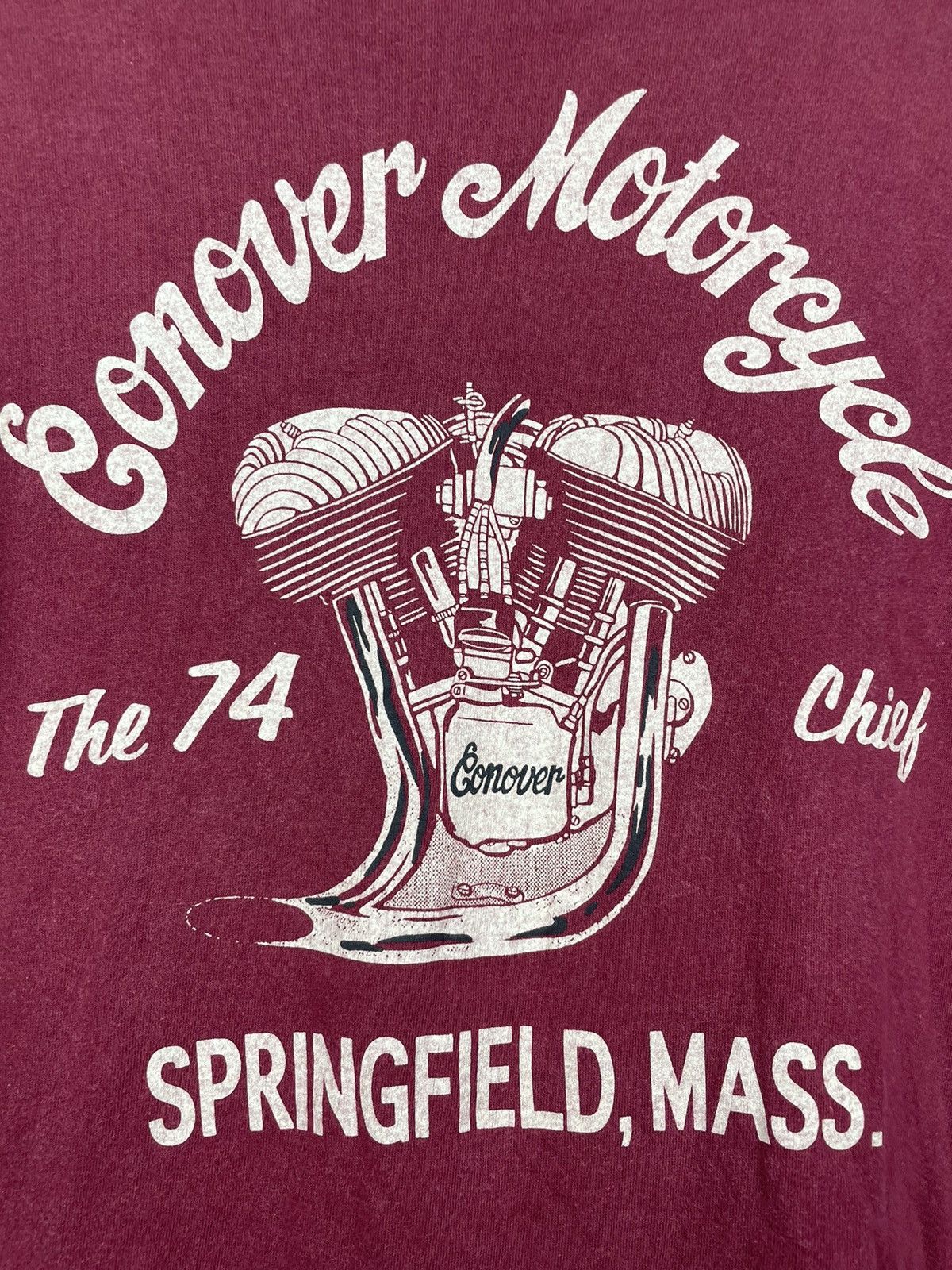 Vintage Vintage 90s Conover Motorcycle the 74 Chief engine Size US M / EU 48-50 / 2 - 4 Thumbnail