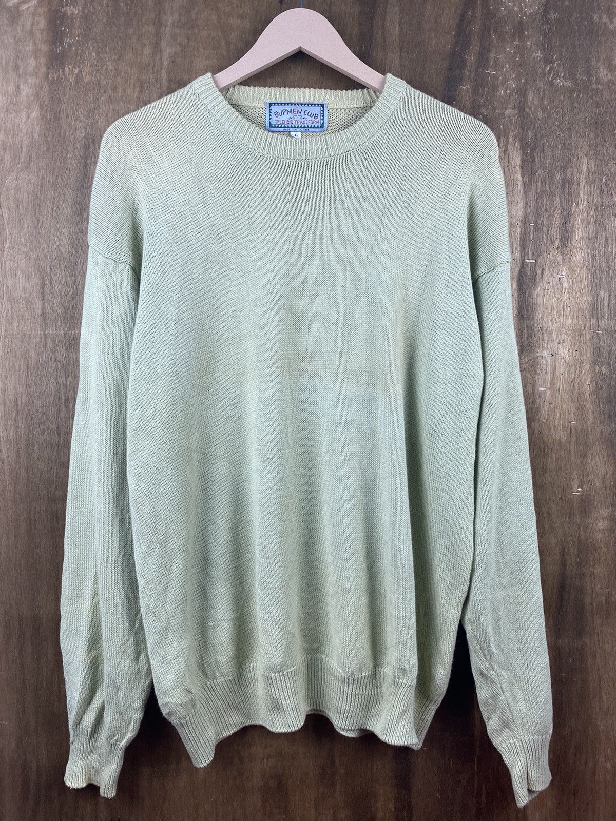 Homespun Knitwear × Japanese Brand Bupmen Club Knitwear sweatshirt japan #Z018 Size US L / EU 52-54 / 3 - 2 Thumbnail