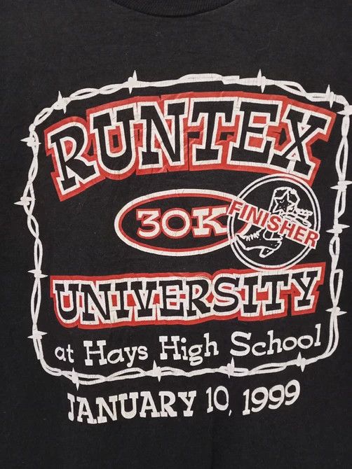 Vintage Vintage 90s Runtex University Long Sleeve Tee Size US M / EU 48-50 / 2 - 2 Thumbnail