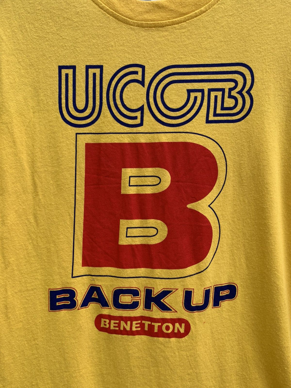 United Colors Of Benetton United Colors Of Benetton BACK UP Made In Italy T Shirt Size US XL / EU 56 / 4 - 9 Thumbnail