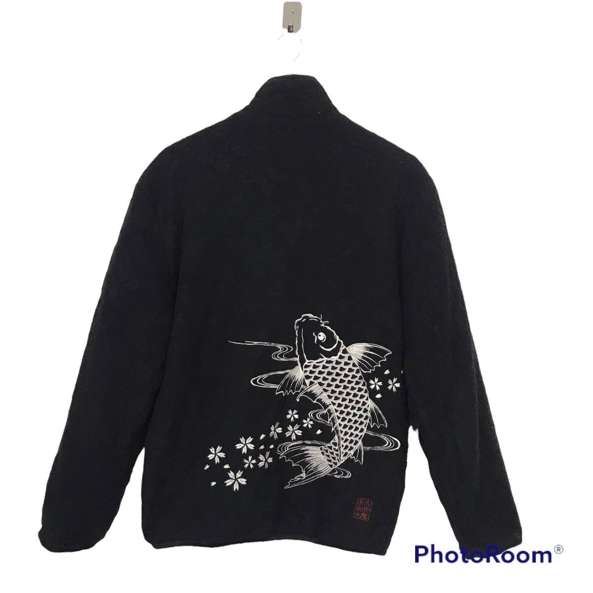 KARAKURI TAMASHI embroidery fish Japanese Jacket