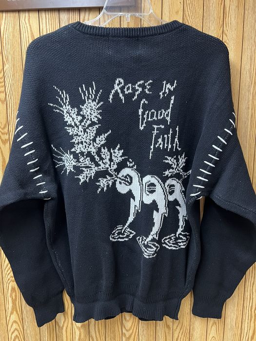 ROSE IN GOOD FAITH Rose In Good Faith Juice WRLD Knit Sweater Grailed