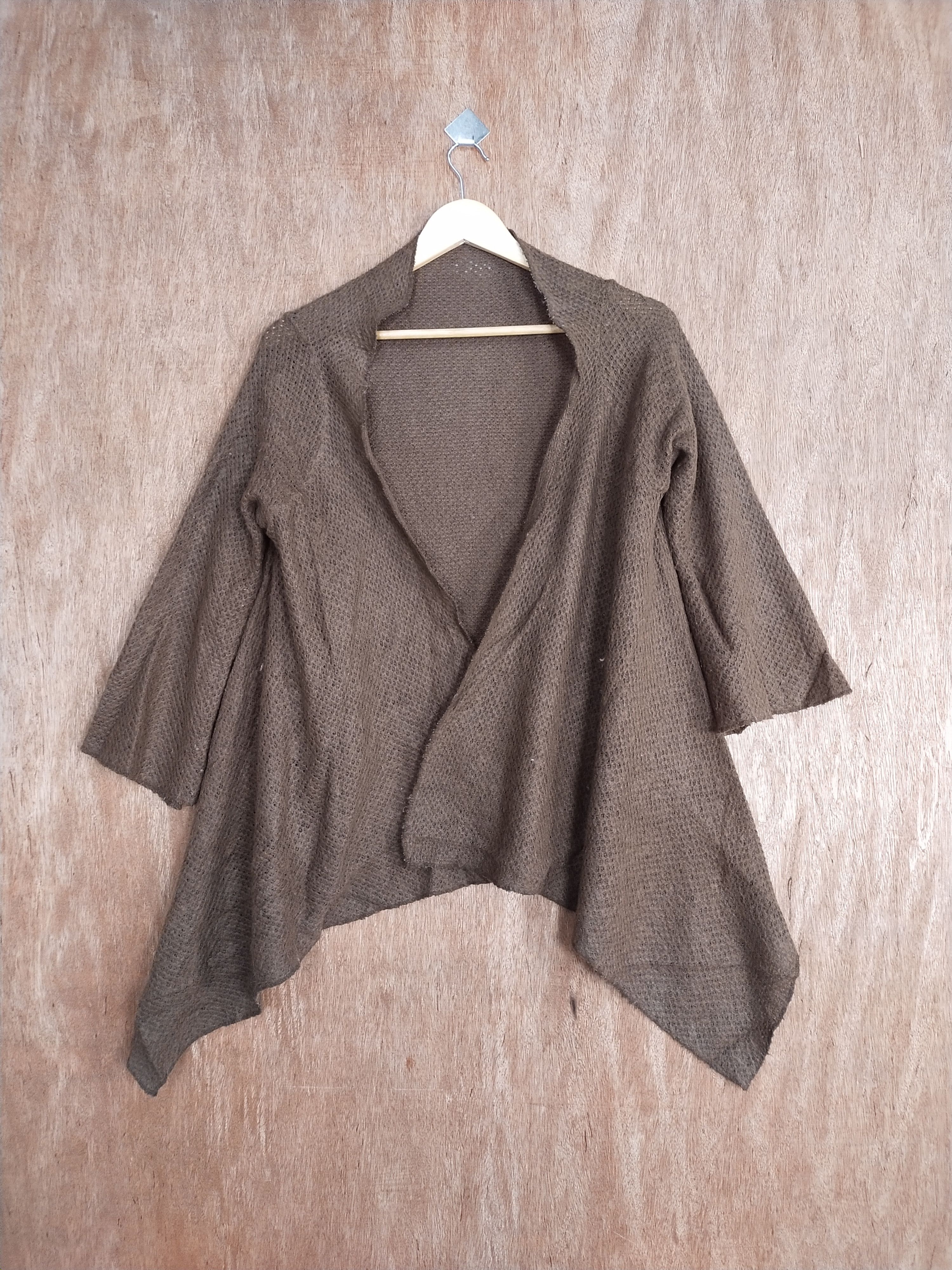 Vintage Japan Brown knitwear cardigan mohair #S061 Size US M / EU 48-50 / 2 - 1 Thumbnail