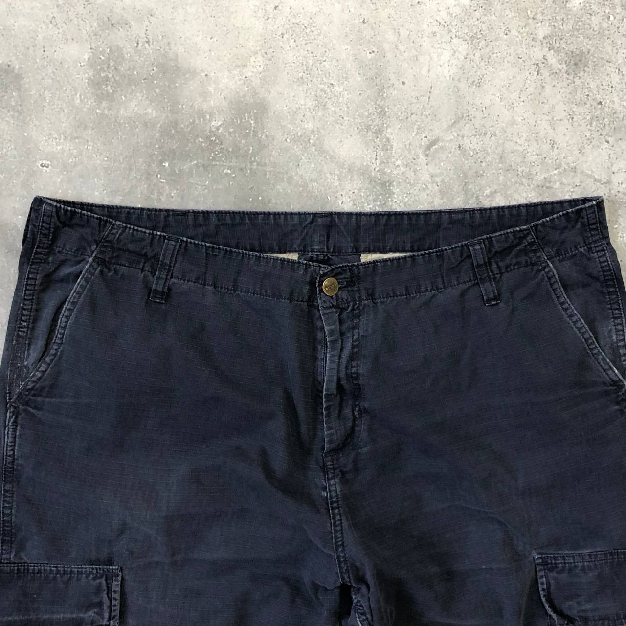 Carhartt Wip Vintage Carhartt Cargo Trashed Shorts Faded Blue Size W40 Size US 40 / EU 56 - 3 Thumbnail