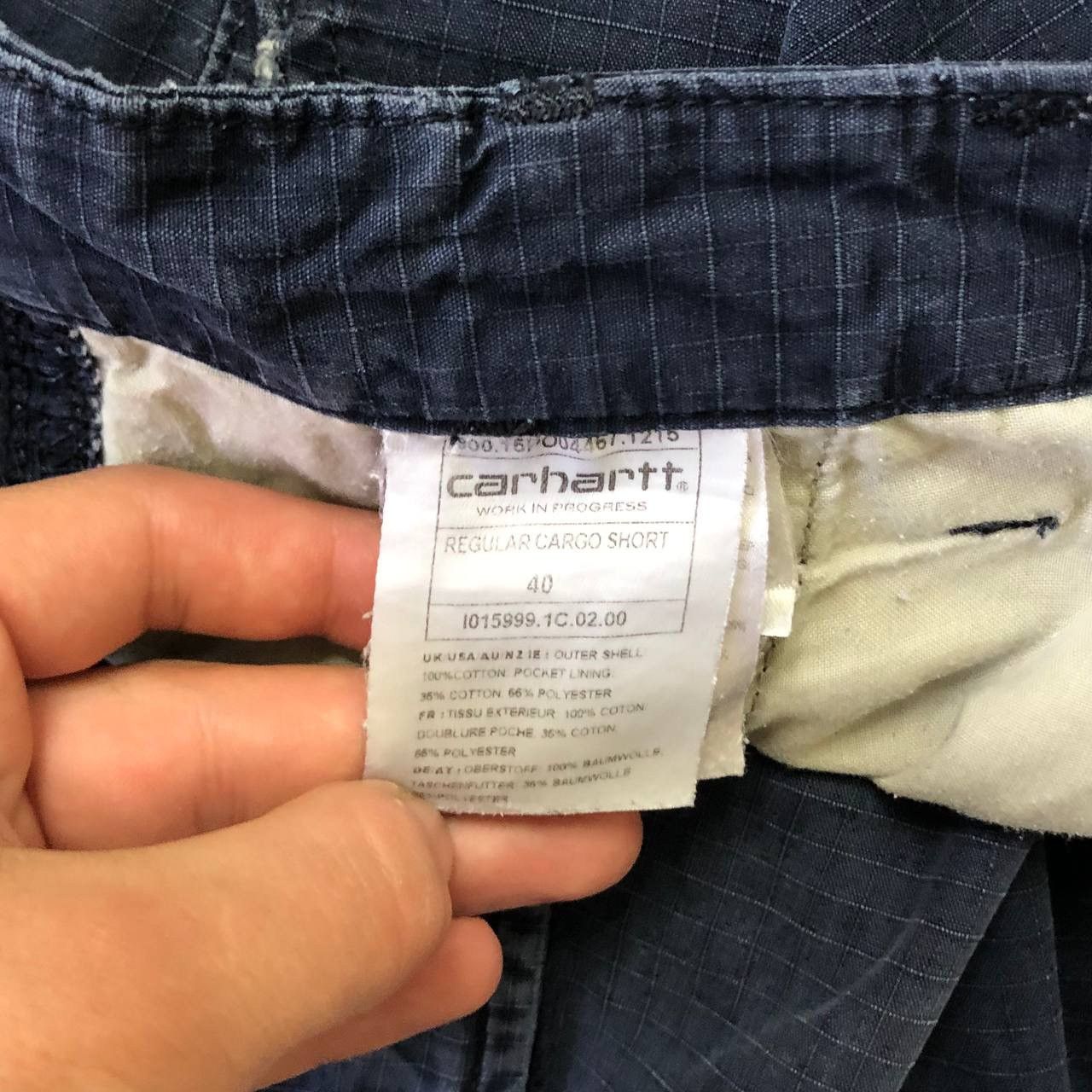 Carhartt Wip Vintage Carhartt Cargo Trashed Shorts Faded Blue Size W40 Size US 40 / EU 56 - 17 Thumbnail