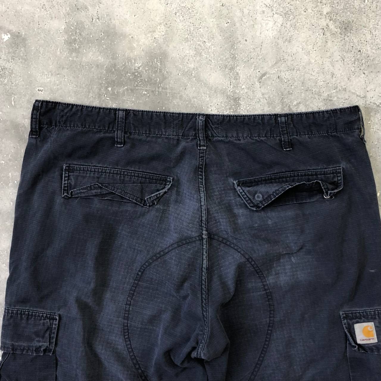 Carhartt Wip Vintage Carhartt Cargo Trashed Shorts Faded Blue Size W40 Size US 40 / EU 56 - 19 Thumbnail
