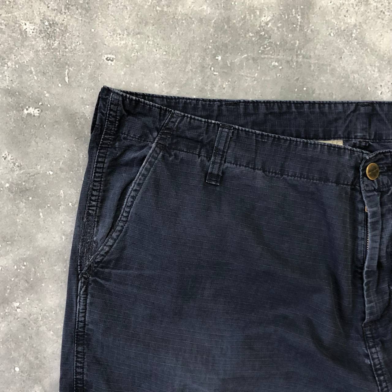 Carhartt Wip Vintage Carhartt Cargo Trashed Shorts Faded Blue Size W40 Size US 40 / EU 56 - 4 Thumbnail