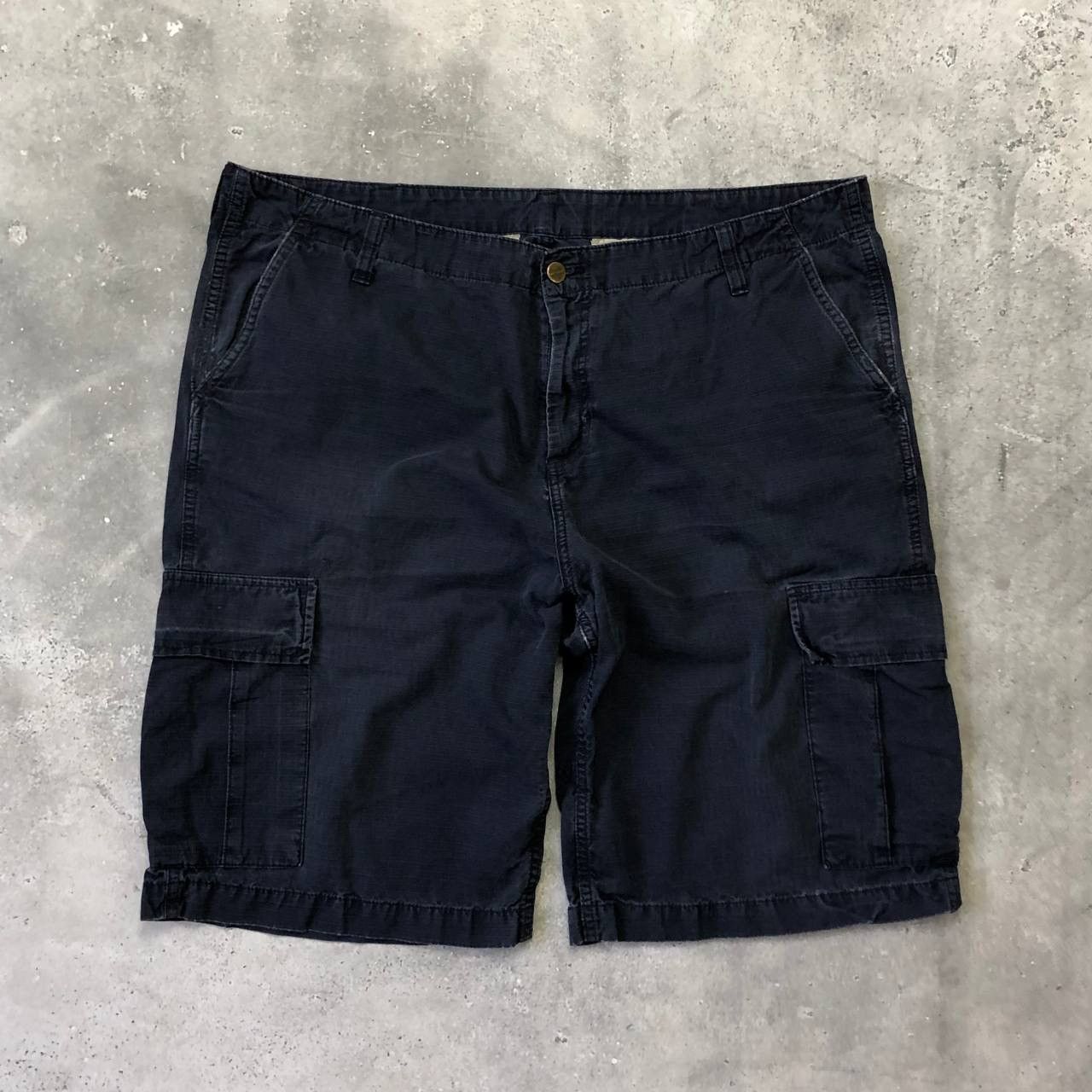 Carhartt Wip Vintage Carhartt Cargo Trashed Shorts Faded Blue Size W40 Size US 40 / EU 56 - 2 Thumbnail