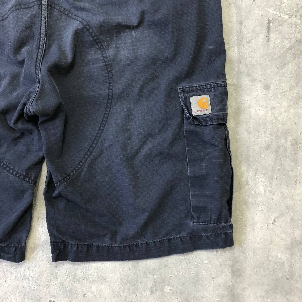 Carhartt Wip Vintage Carhartt Cargo Trashed Shorts Faded Blue Size W40 Size US 40 / EU 56 - 23 Thumbnail