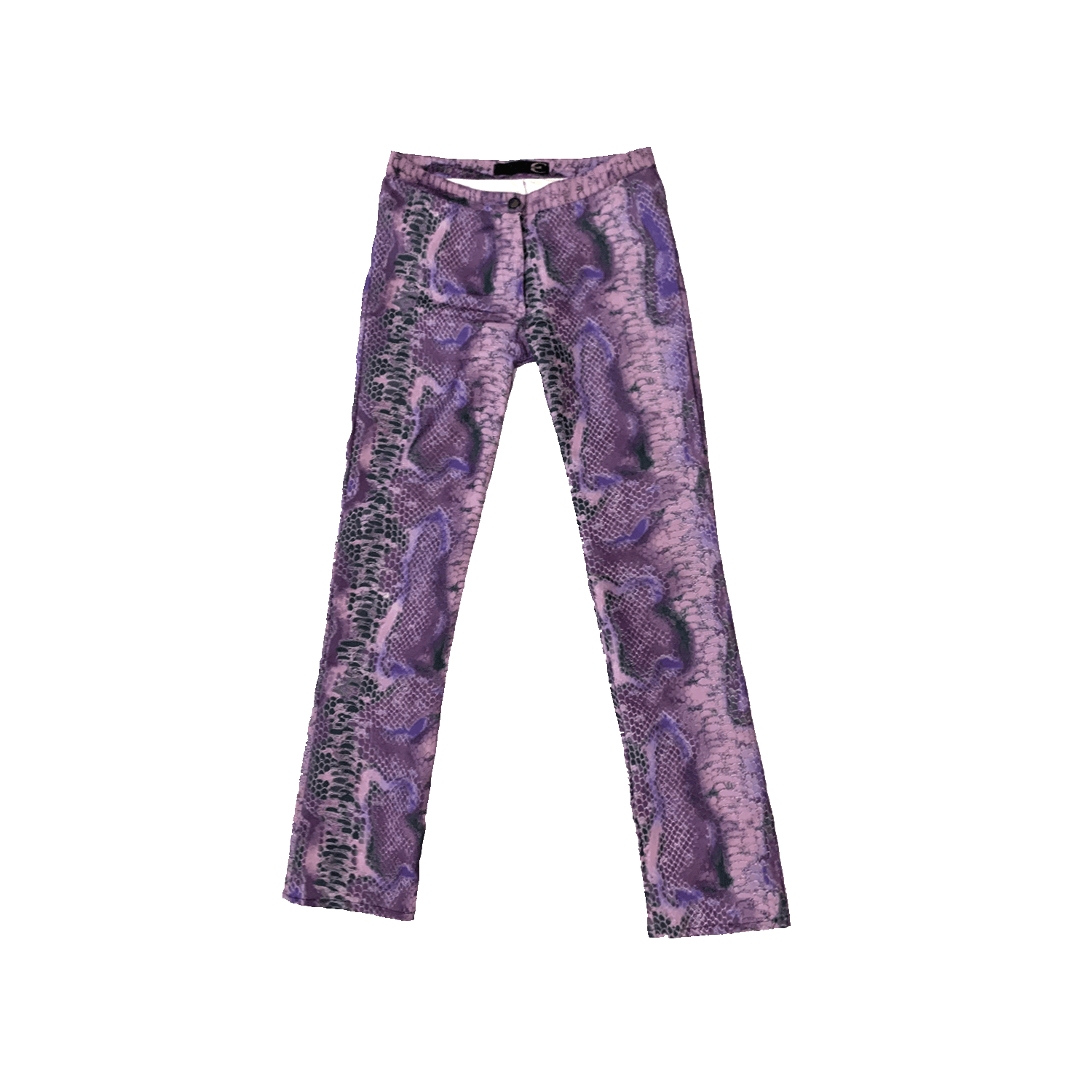 image of 00S Punk Just Cavalli Purple Python Pants, Women's (Size 32)