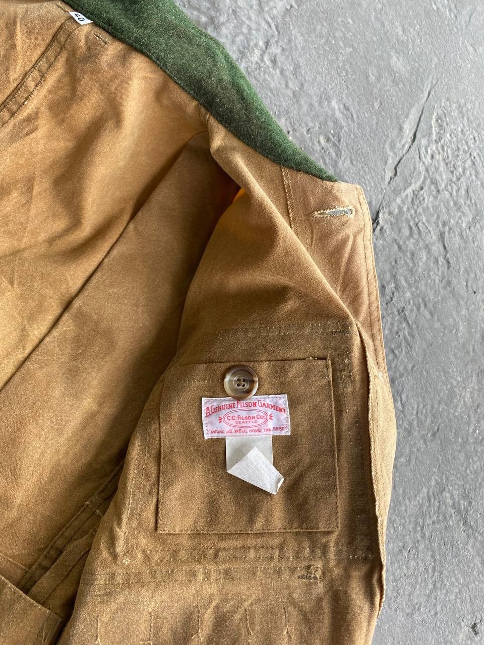 Filson Vintage Filson Waxed Canvas Hunting Tin Cloth Jacket Size US L / EU 52-54 / 3 - 17 Thumbnail