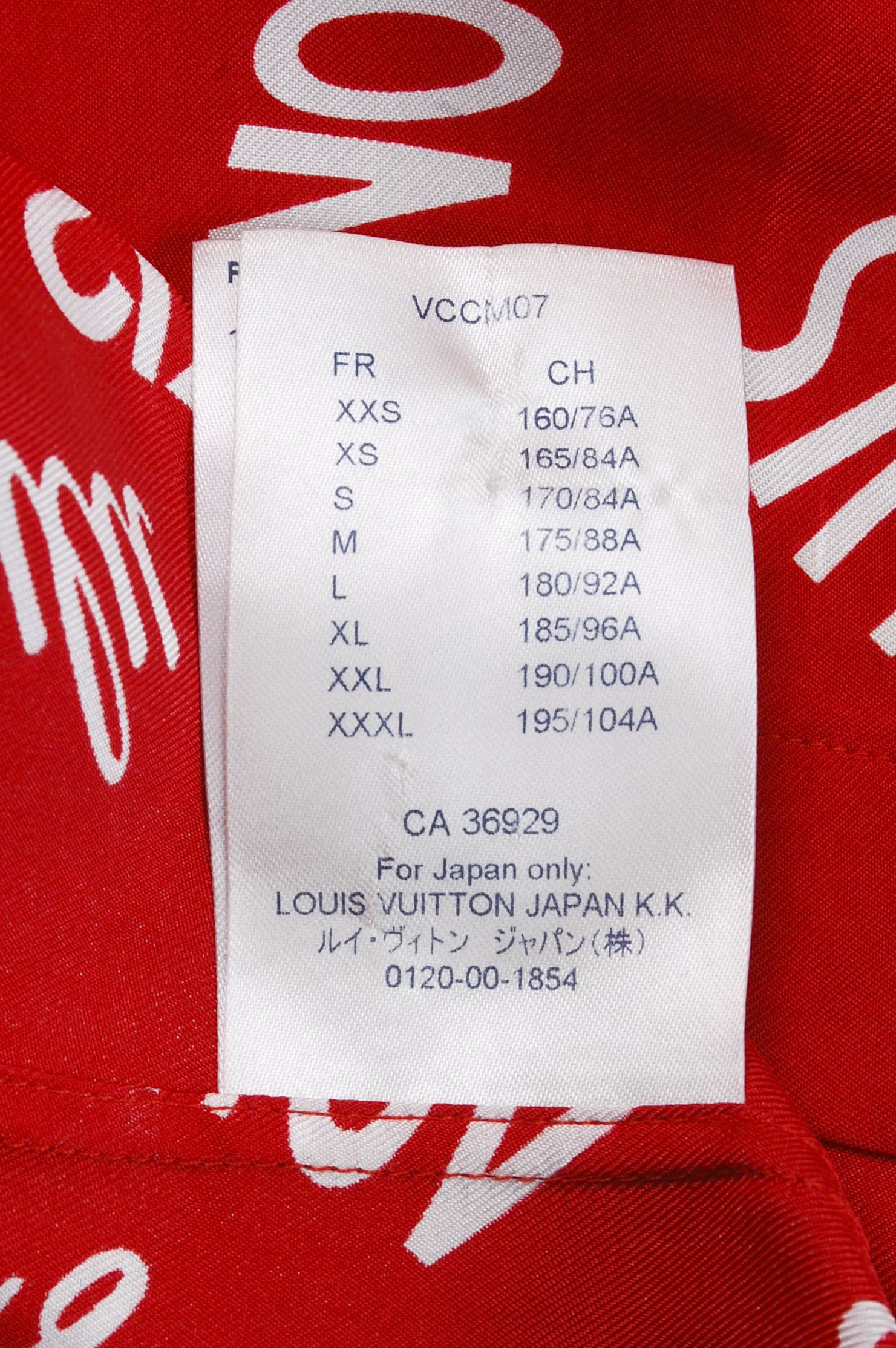 Louis Vuitton Louis Vuitton Red City Short Sleeve Button Up Size US M / EU 48-50 / 2 - 8 Thumbnail