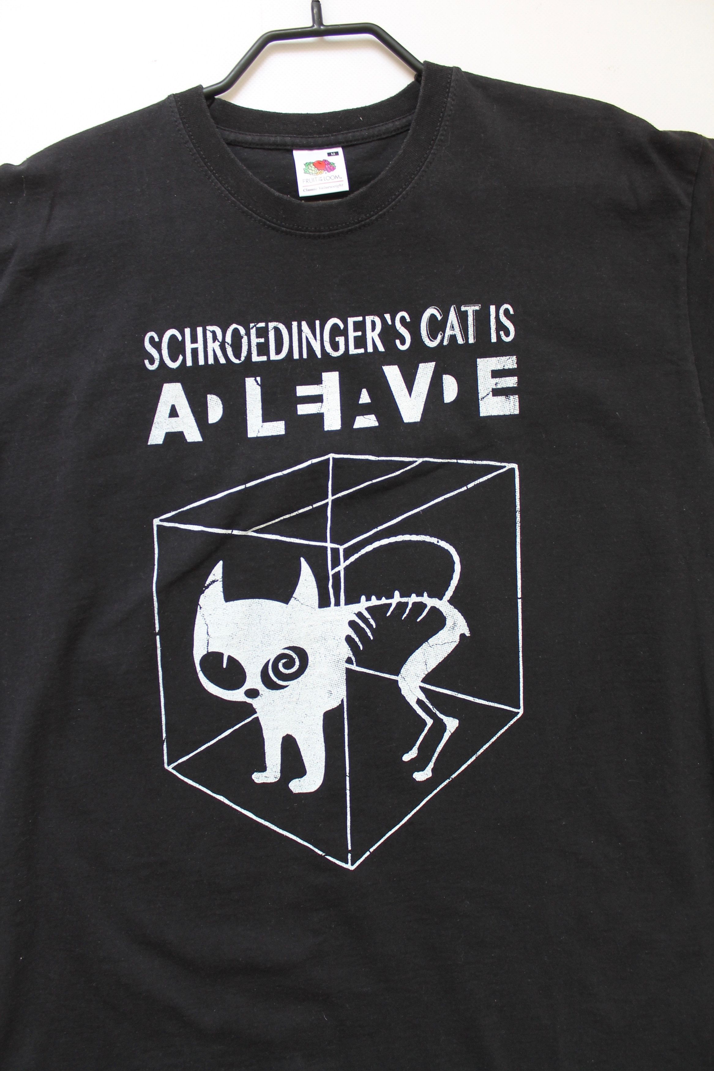 Arts & Science Schrodinger Cat Vintage Tee T Shirt size M Size US M / EU 48-50 / 2 - 7 Thumbnail