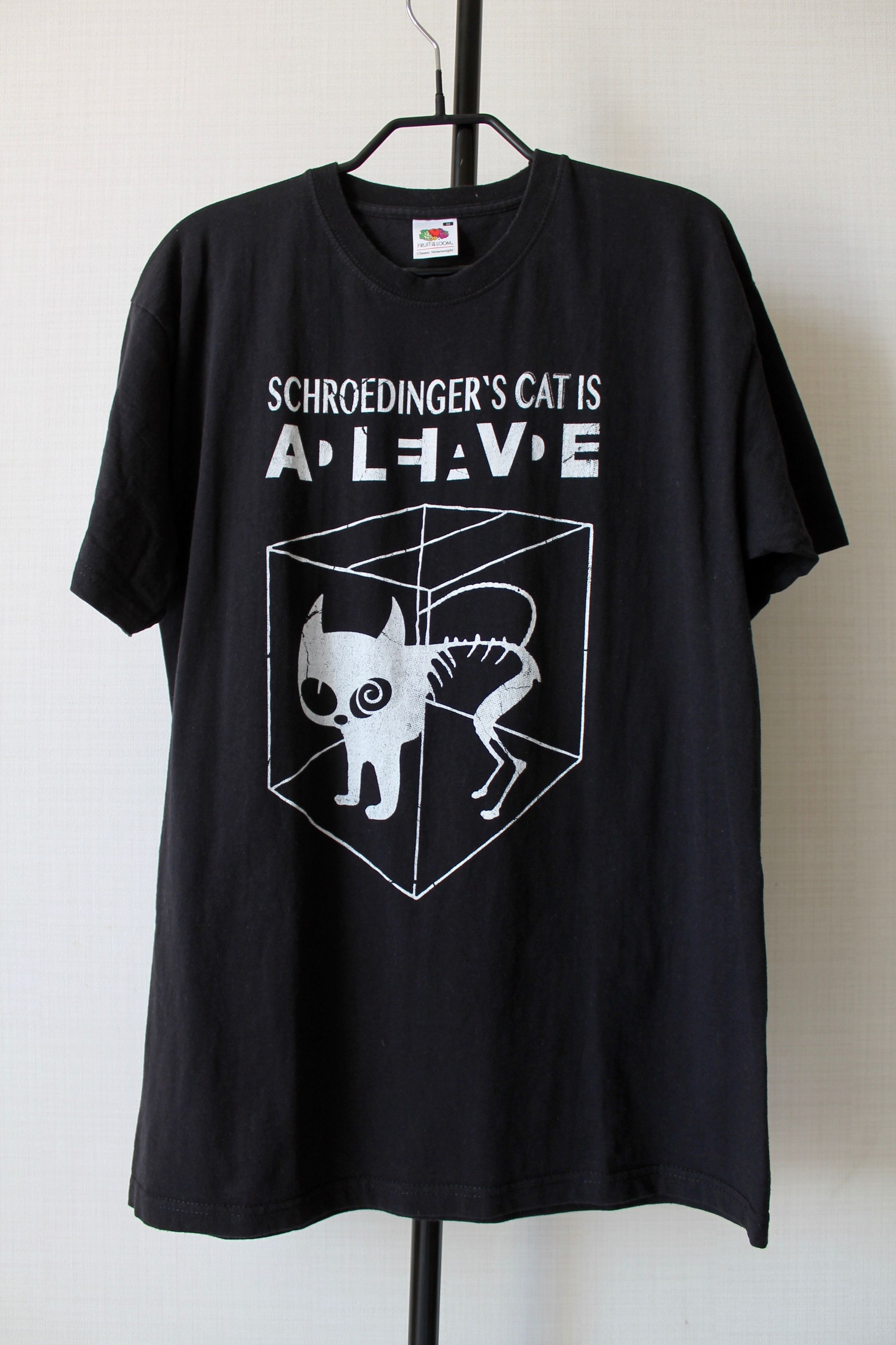 Arts & Science Schrodinger Cat Vintage Tee T Shirt size M Size US M / EU 48-50 / 2 - 2 Thumbnail