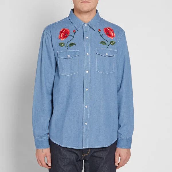 銀座通販 STUSSY POPPY SHIRT Mサイズ 新品 - トップス