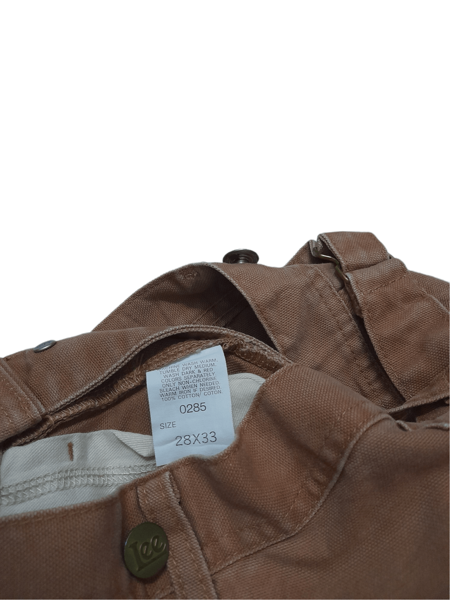 90s LEE Carpenter Duck Canvas Suspender Pant (E155)