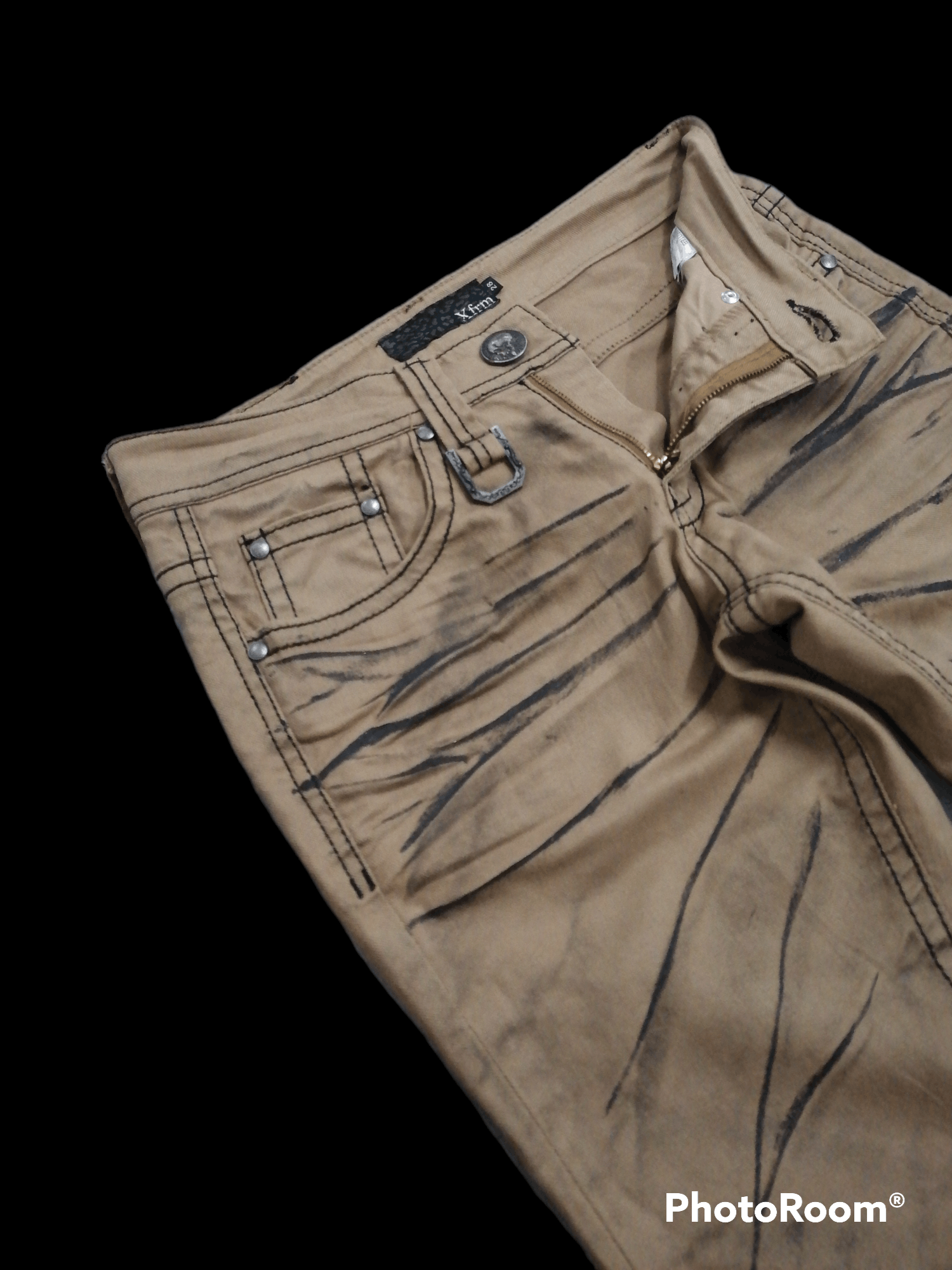 Japanese Brand Flare Jeans Xfrm Smoke Erd Denim Pants Size US 28 / EU 44 - 3 Thumbnail