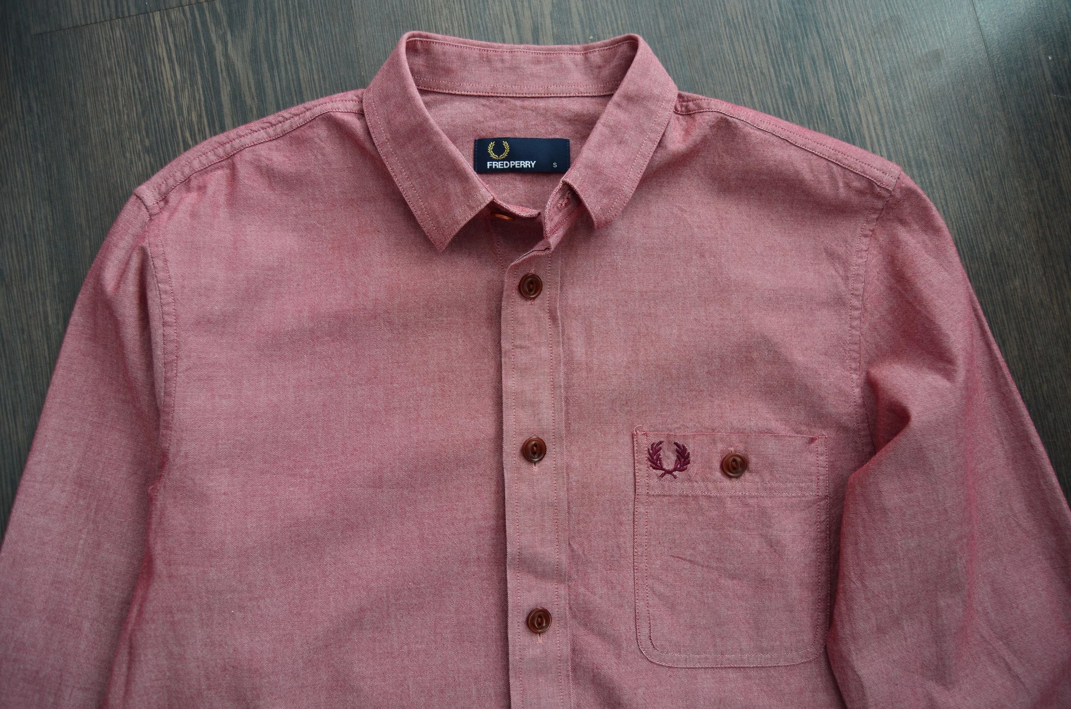 Fred Perry Pink Oxford Button Up Size US S / EU 44-46 / 1 - 1 Thumbnail