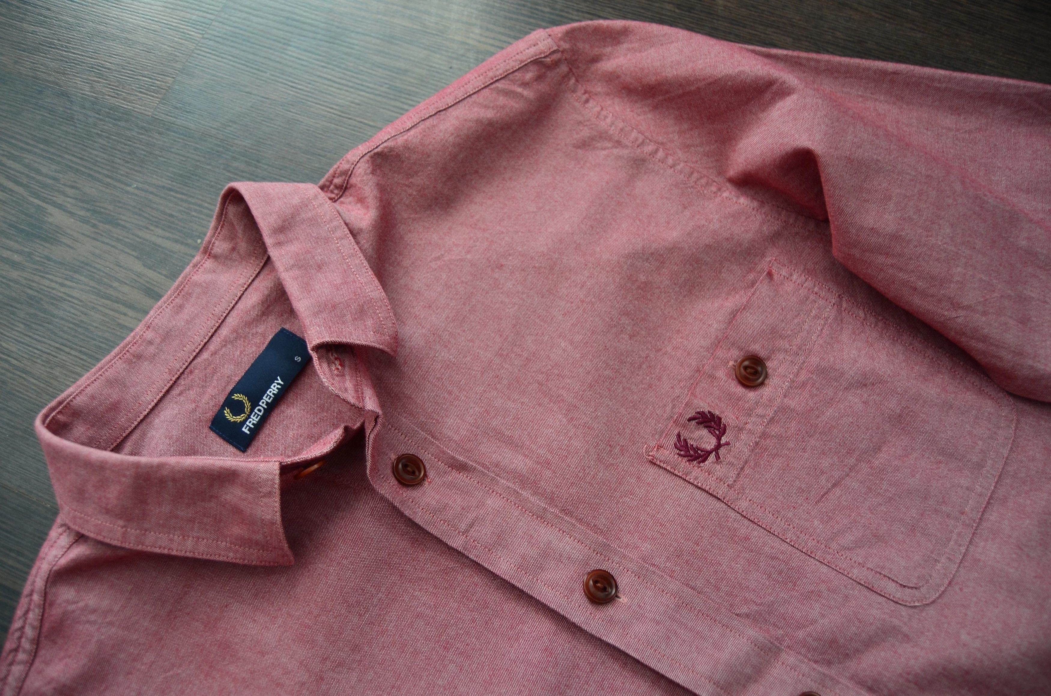 Fred Perry Pink Oxford Button Up Size US S / EU 44-46 / 1 - 3 Thumbnail