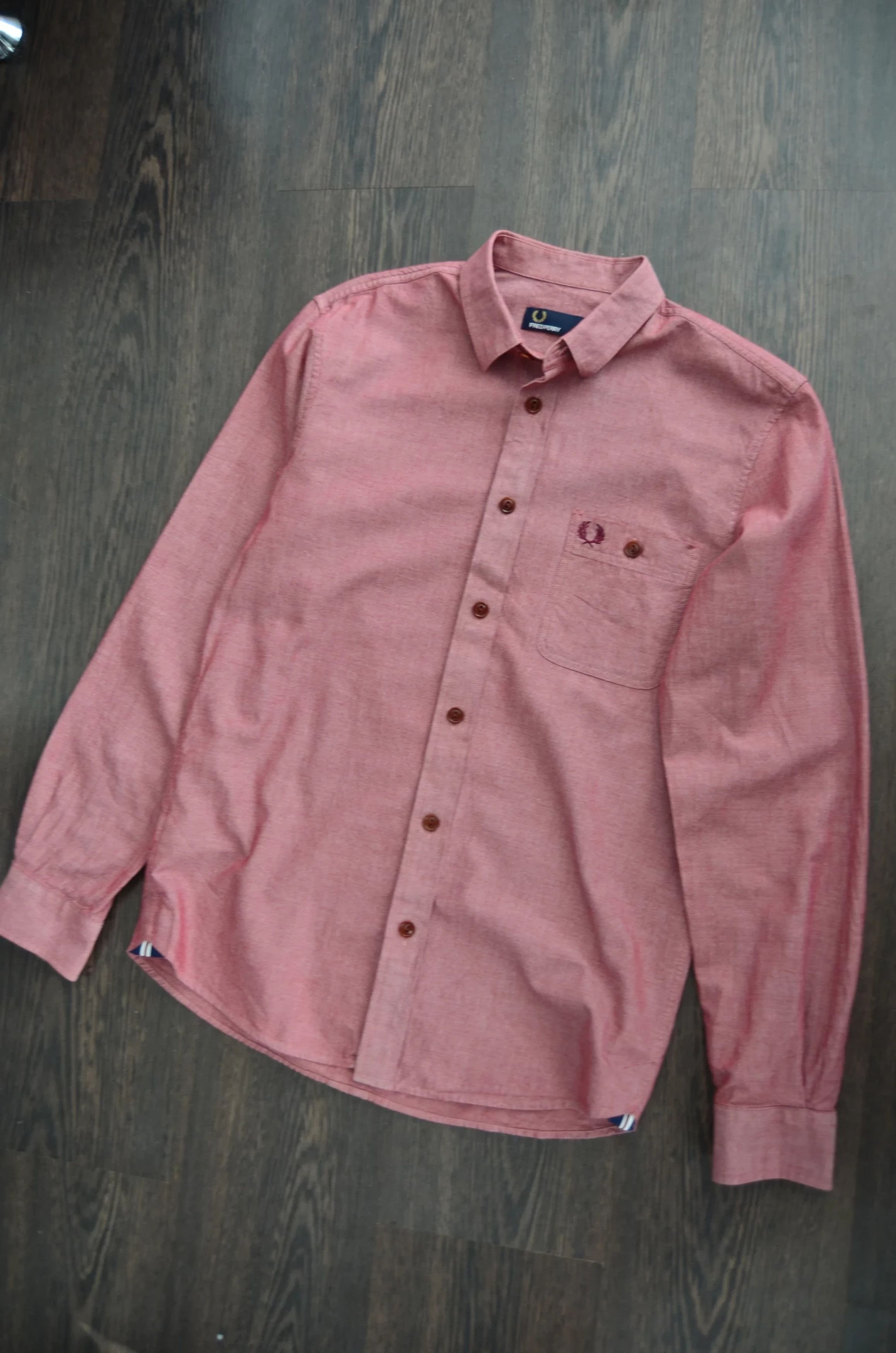 Fred Perry Pink Oxford Button Up Size US S / EU 44-46 / 1 - 2 Thumbnail
