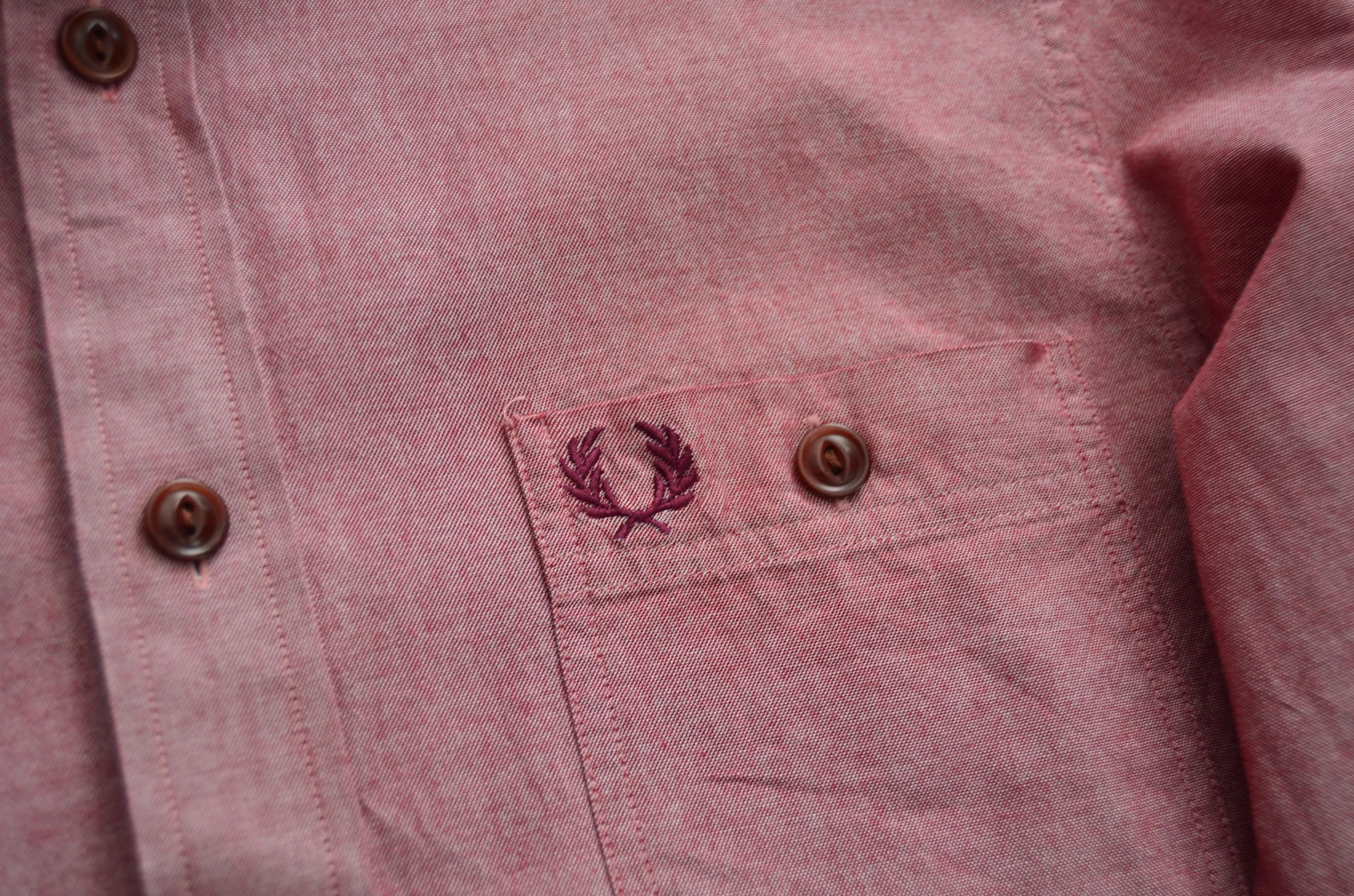 Fred Perry Pink Oxford Button Up Size US S / EU 44-46 / 1 - 9 Thumbnail