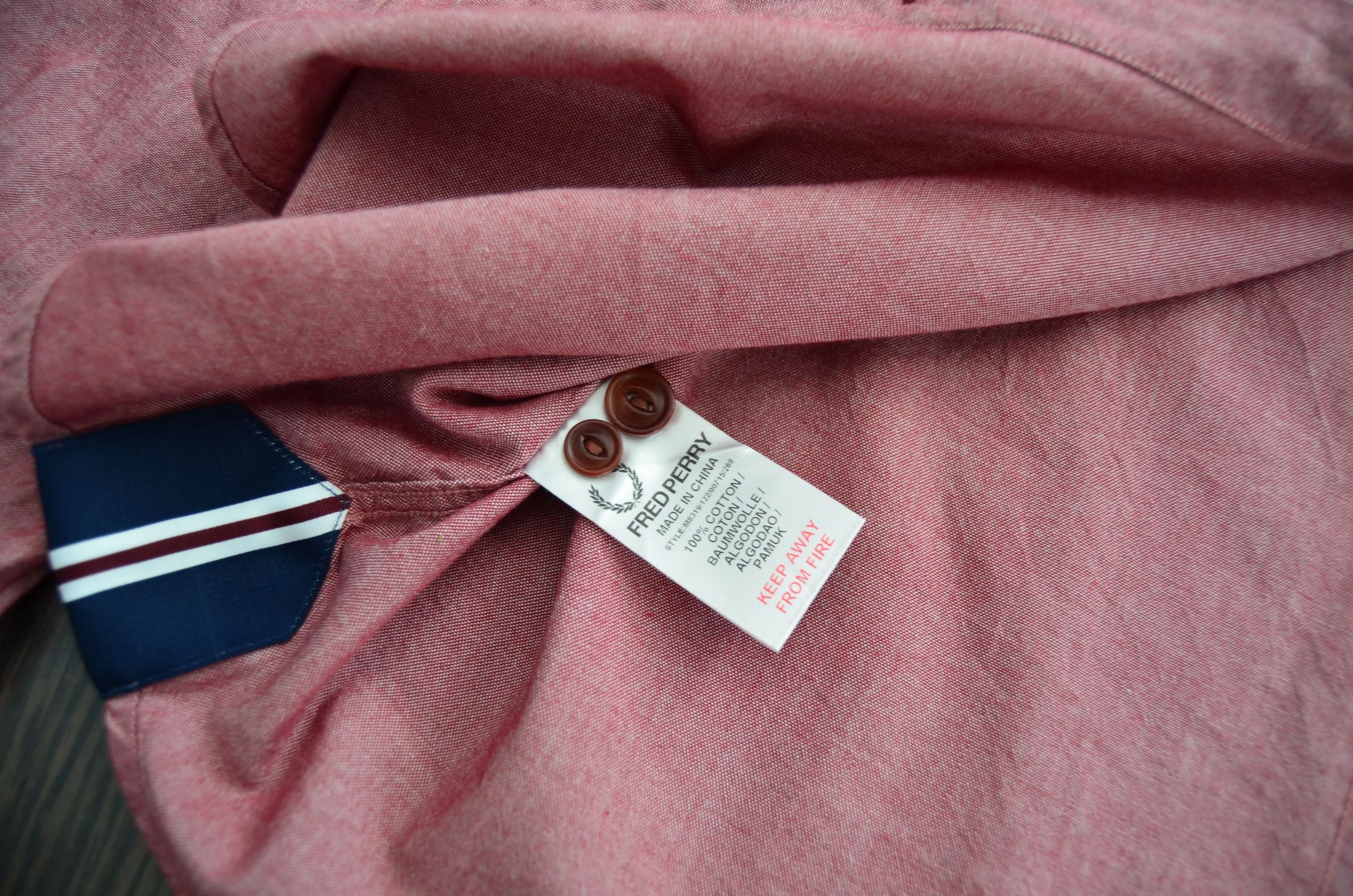 Fred Perry Pink Oxford Button Up Size US S / EU 44-46 / 1 - 7 Thumbnail