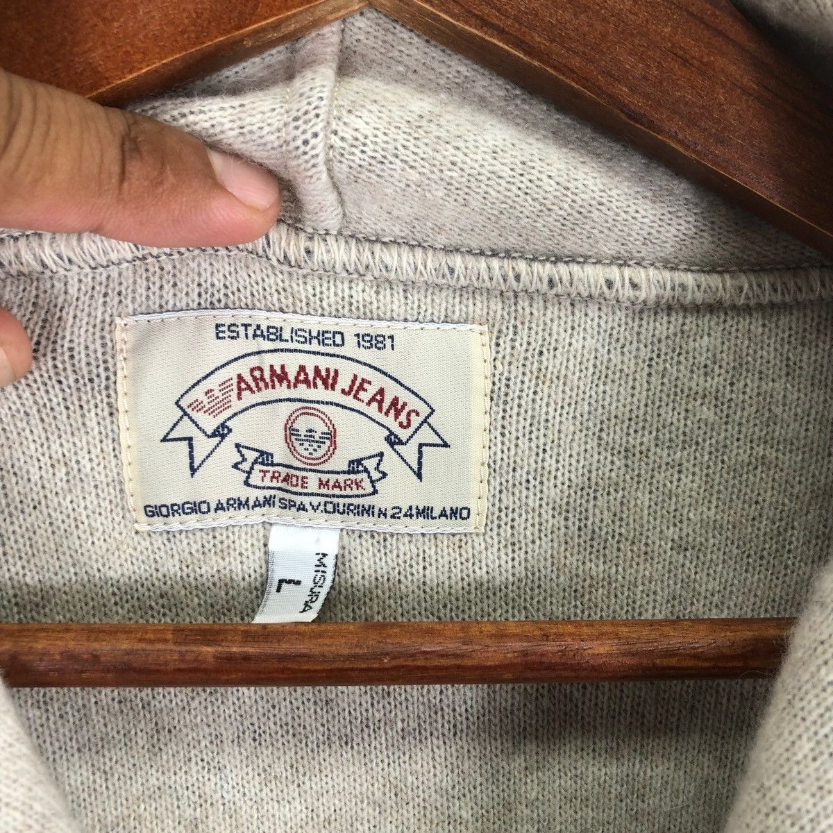 Vintage Giorgio Armani Jeans Wool Shirt