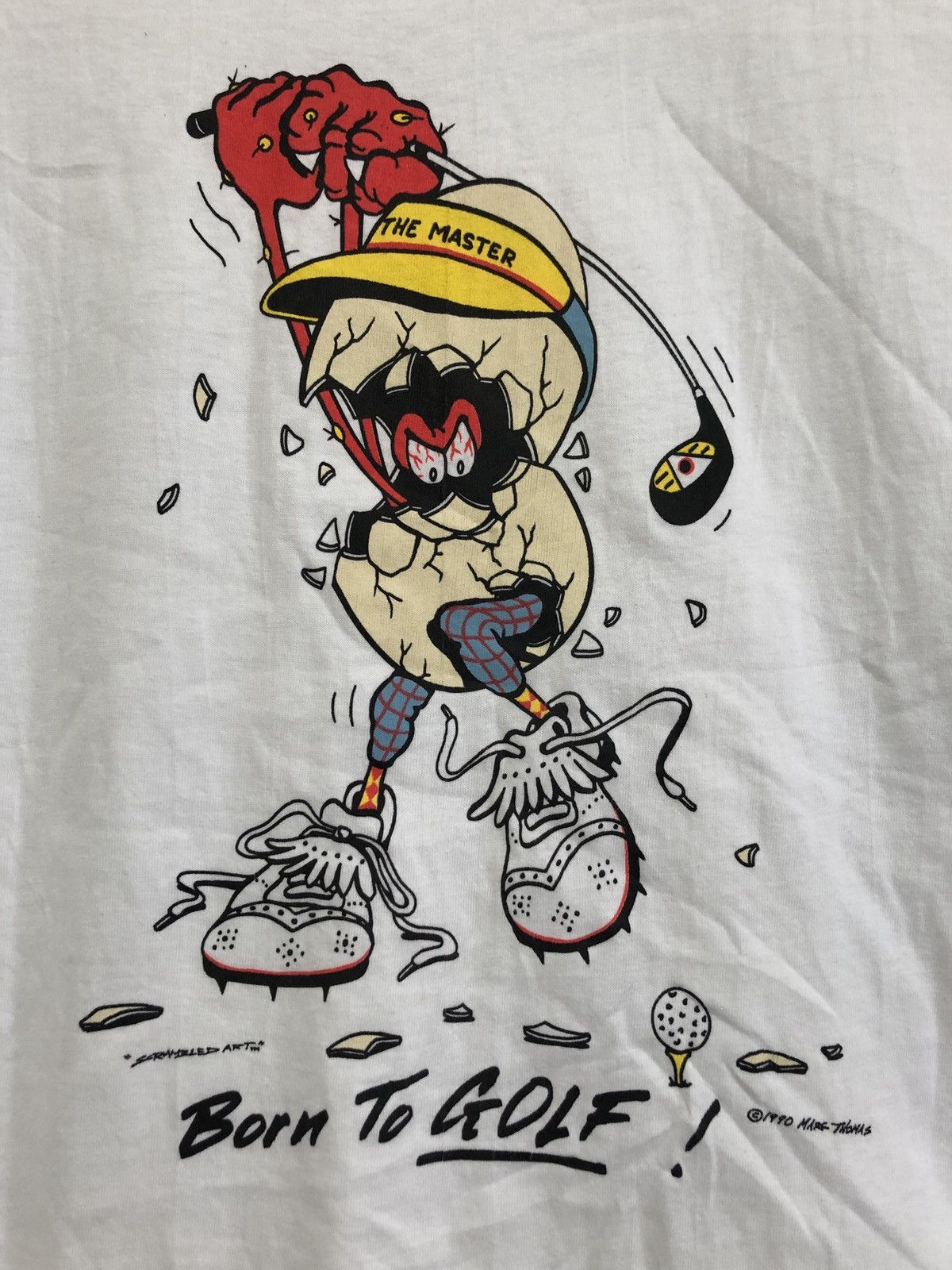 Vintage Vintage Marc Thomas Ground Zero Studios Scramble Art T-Shirt Size US XL / EU 56 / 4 - 2 Thumbnail