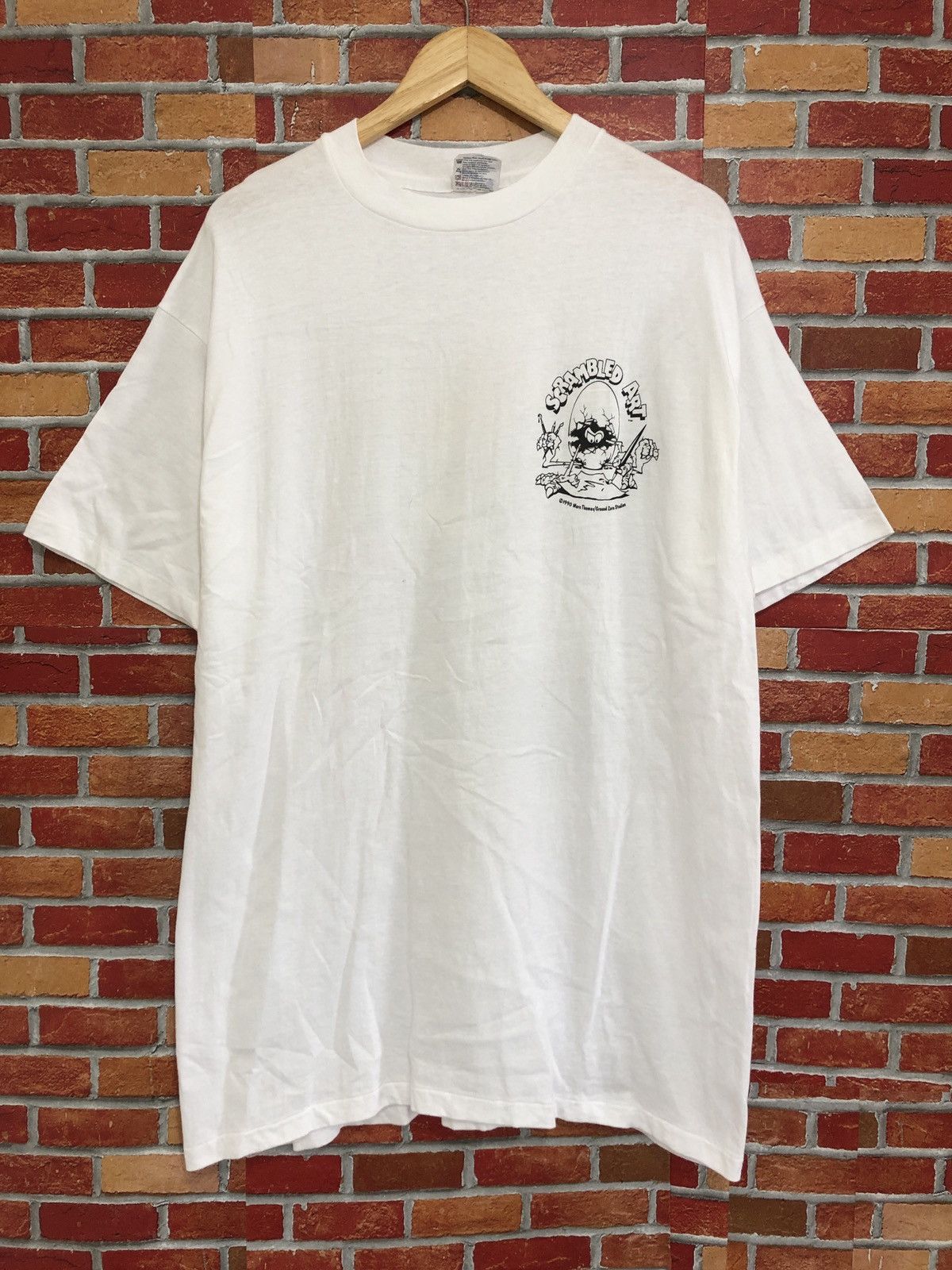 Vintage Vintage Marc Thomas Ground Zero Studios Scramble Art T-Shirt Size US XL / EU 56 / 4 - 5 Thumbnail