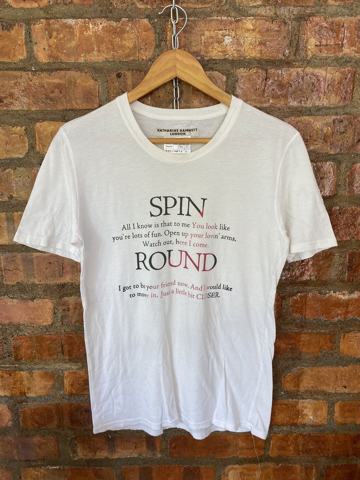 Japanese Brand × Katharine Hamnett London Vtg Hamnett poem tee Size US M / EU 48-50 / 2 - 3 Thumbnail