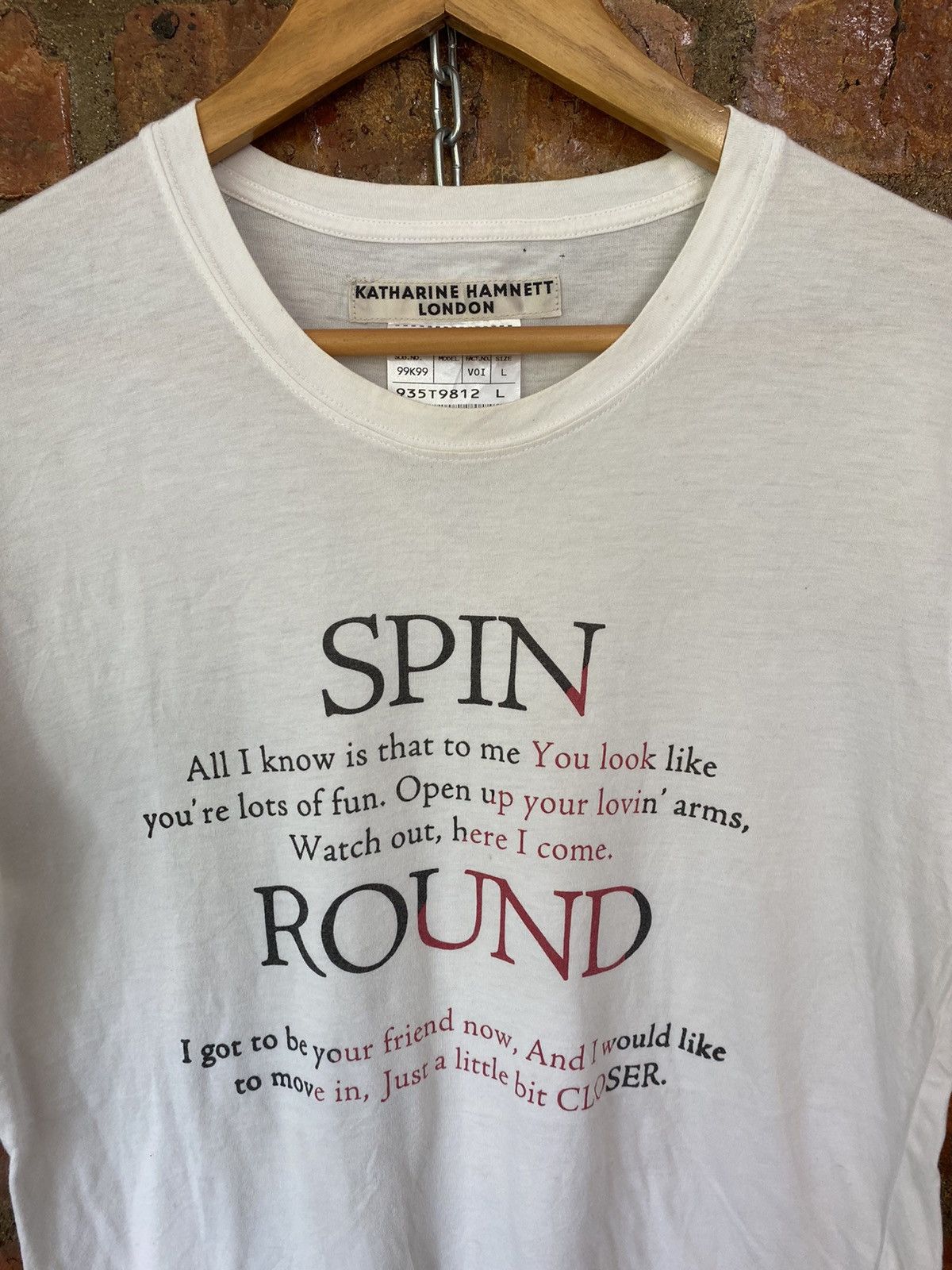 Japanese Brand × Katharine Hamnett London Vtg Hamnett poem tee Size US M / EU 48-50 / 2 - 4 Thumbnail