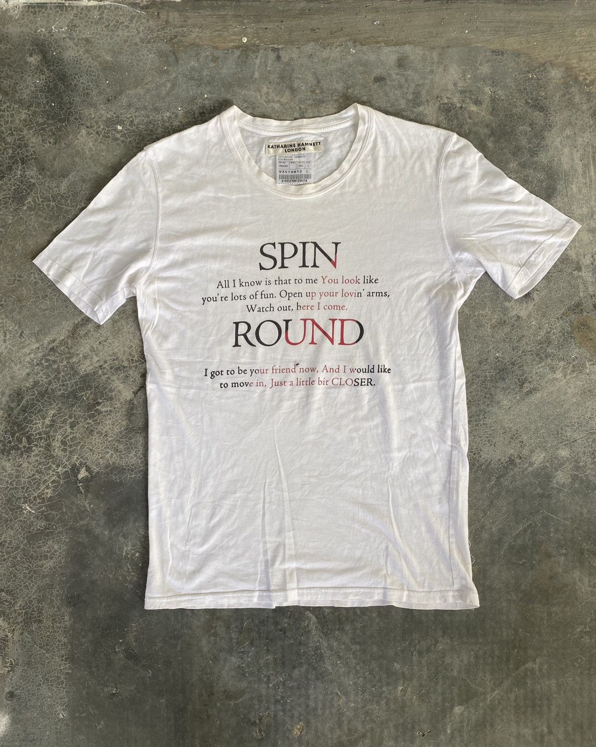 Japanese Brand × Katharine Hamnett London Vtg Hamnett poem tee Size US M / EU 48-50 / 2 - 2 Thumbnail