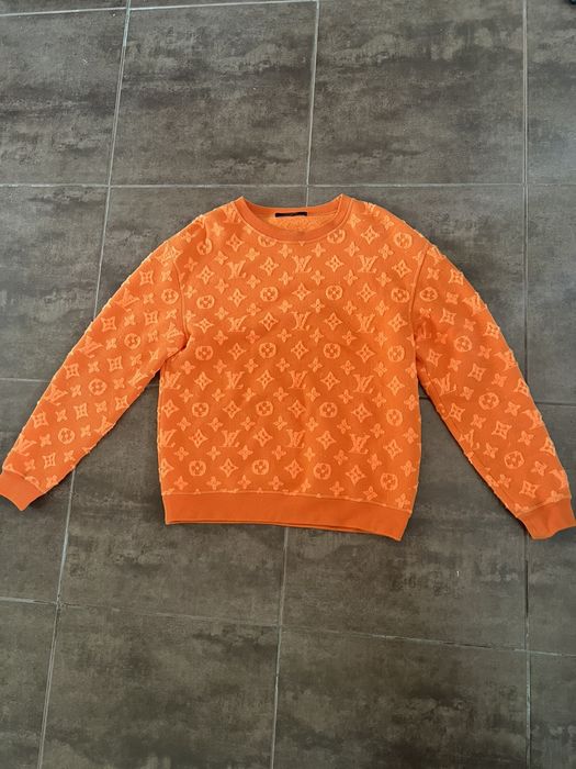 Louis Vuitton Orange Sweater Monogram