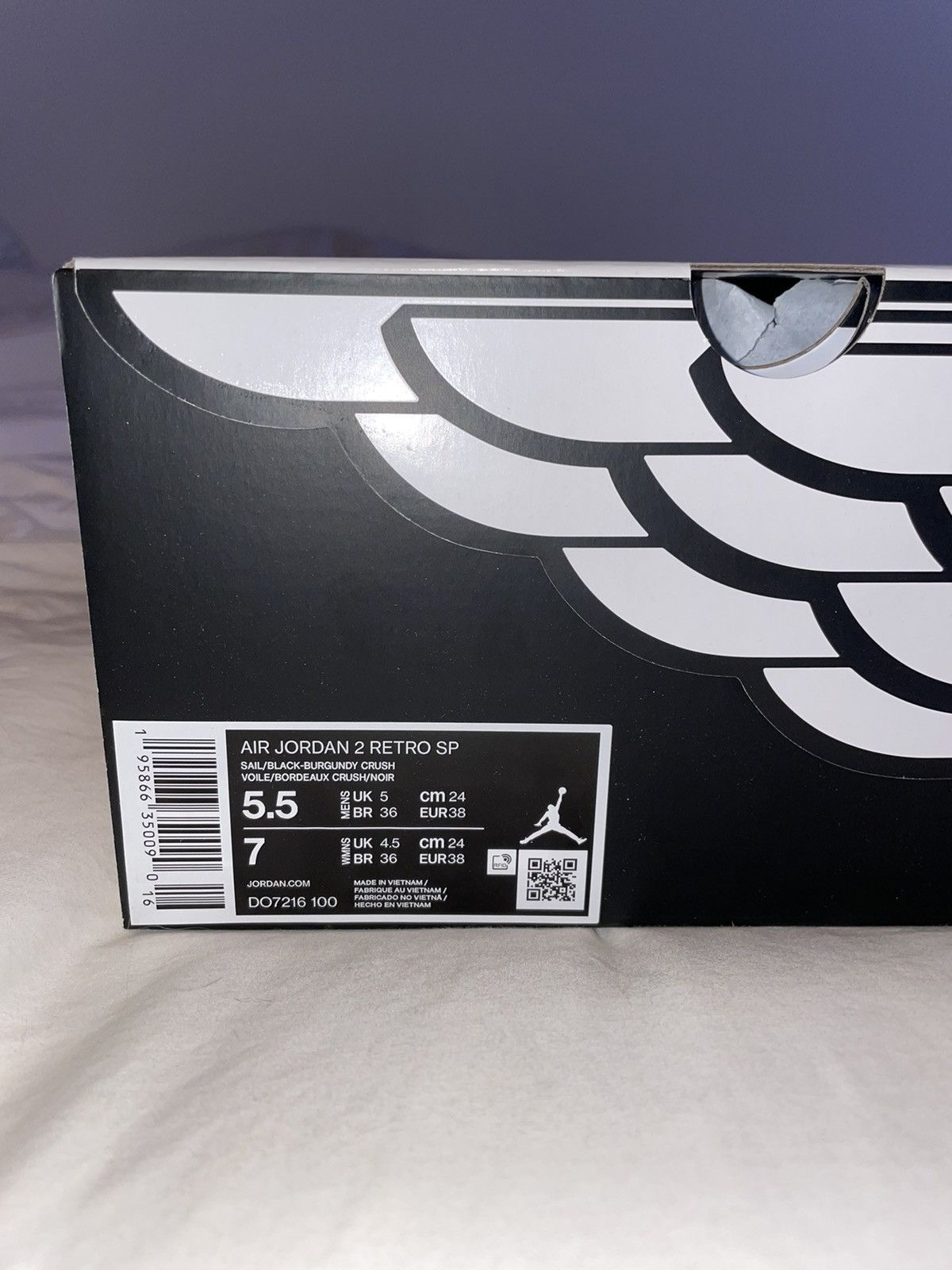 A Ma Maniere × Jordan Brand × Nike Air Jordan 2 Retro x A Ma Maniére Airness - Size 5.5 Size US 5.5 / EU 38 - 7 Thumbnail