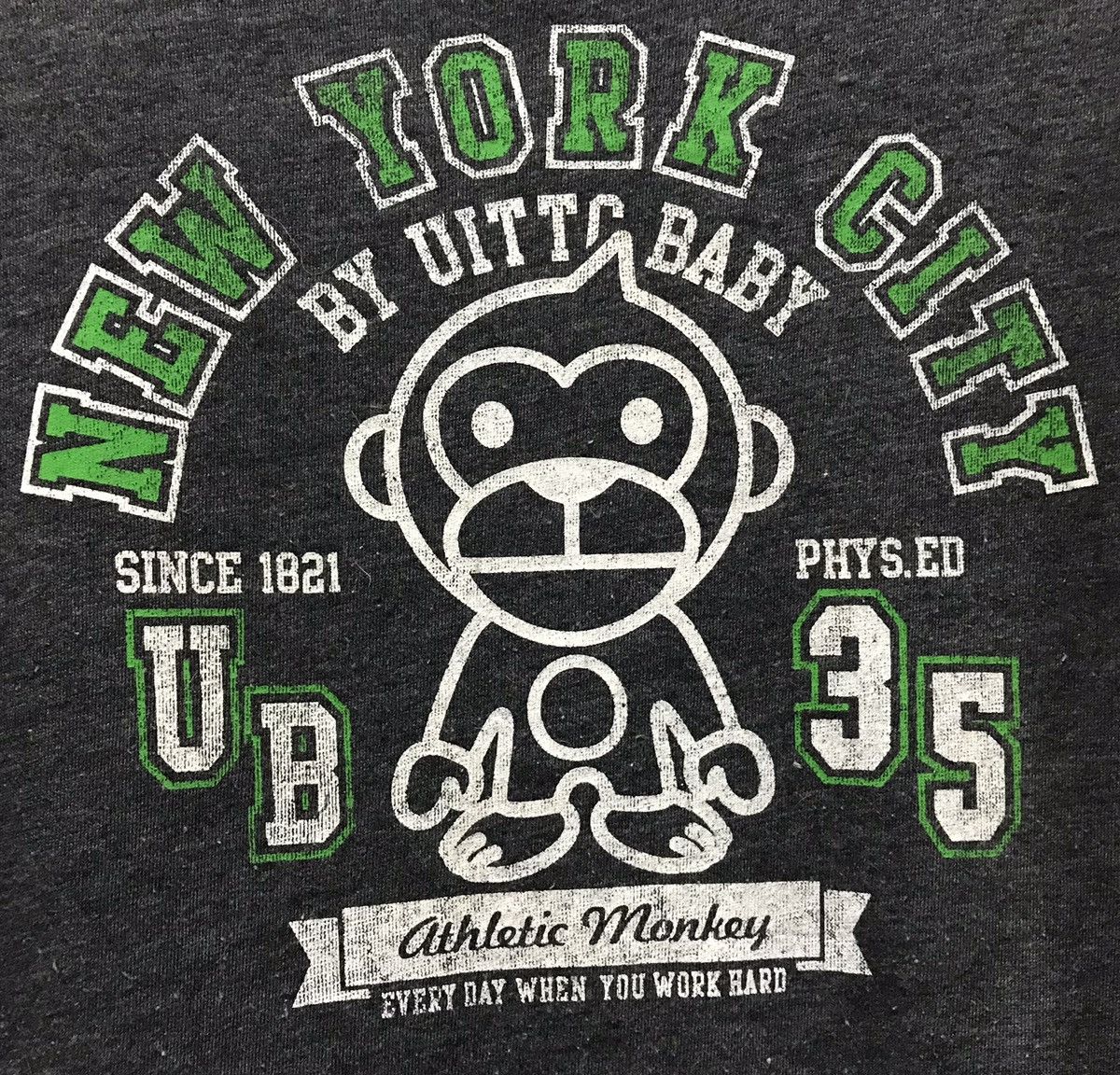 Japanese Brand UITTG BABY ATHLETIC MONKEY SWEATSHIRT Size US M / EU 48-50 / 2 - 3 Thumbnail