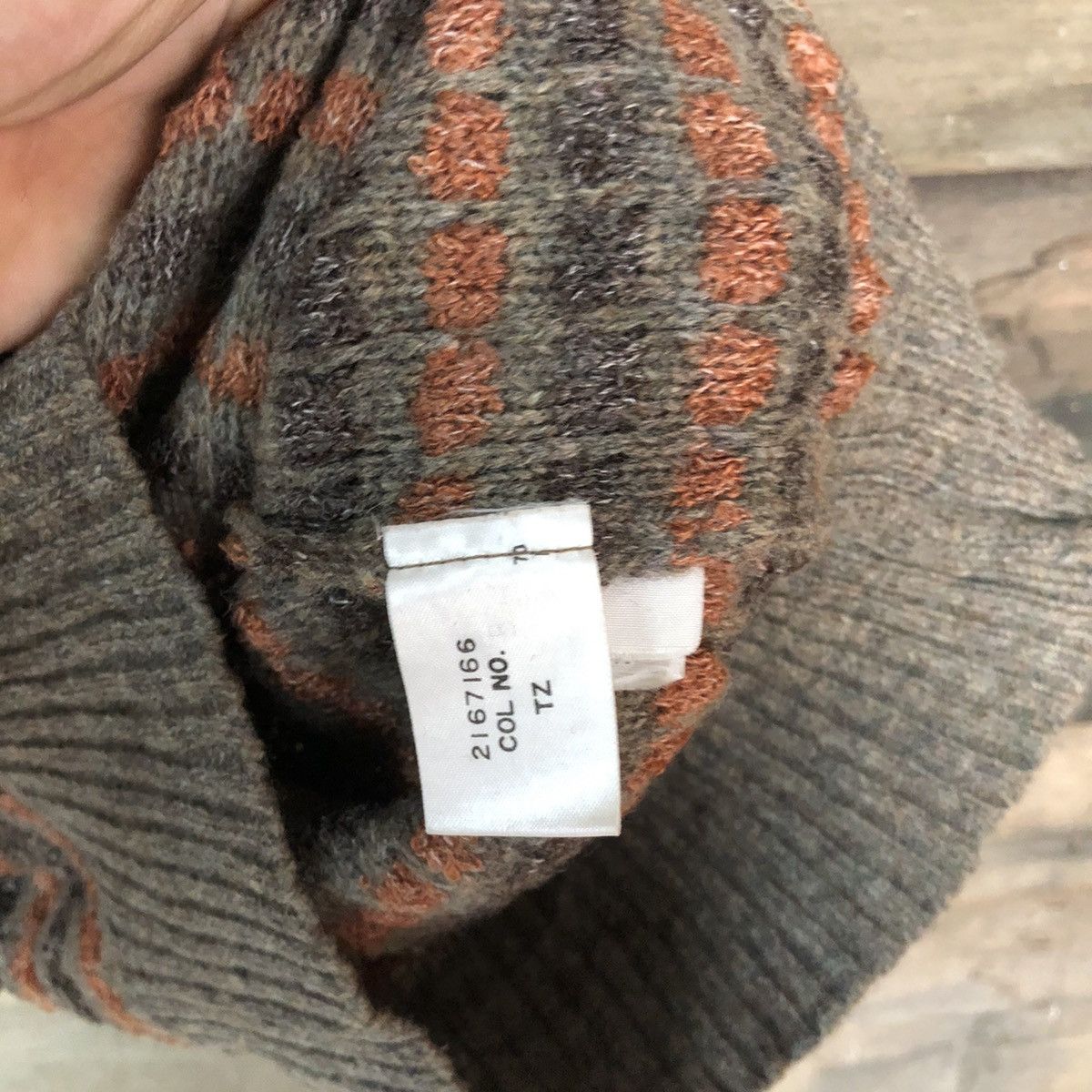 Aran Isles Knitwear Renown Brown stripe japan Knitwear #6821 Size US L / EU 52-54 / 3 - 8 Thumbnail