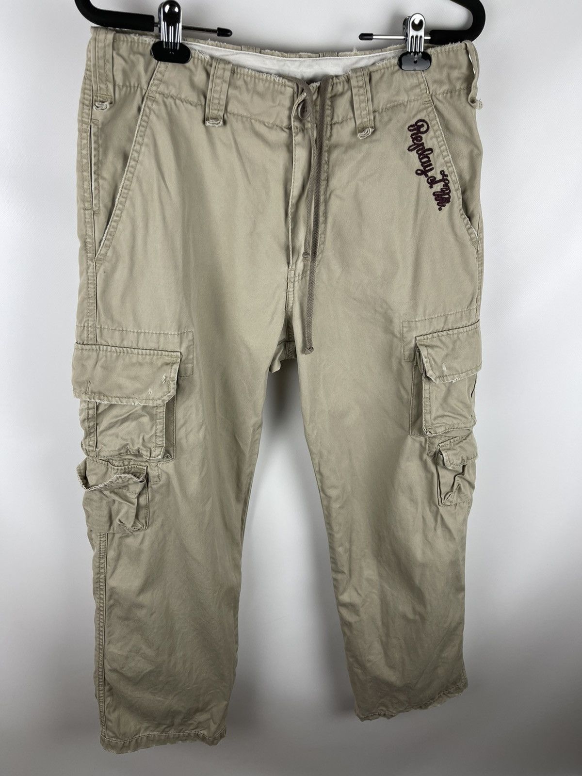 Replay Replay Hi-Tested distressed cargo pants travis Scott style Size US 29 - 3 Thumbnail