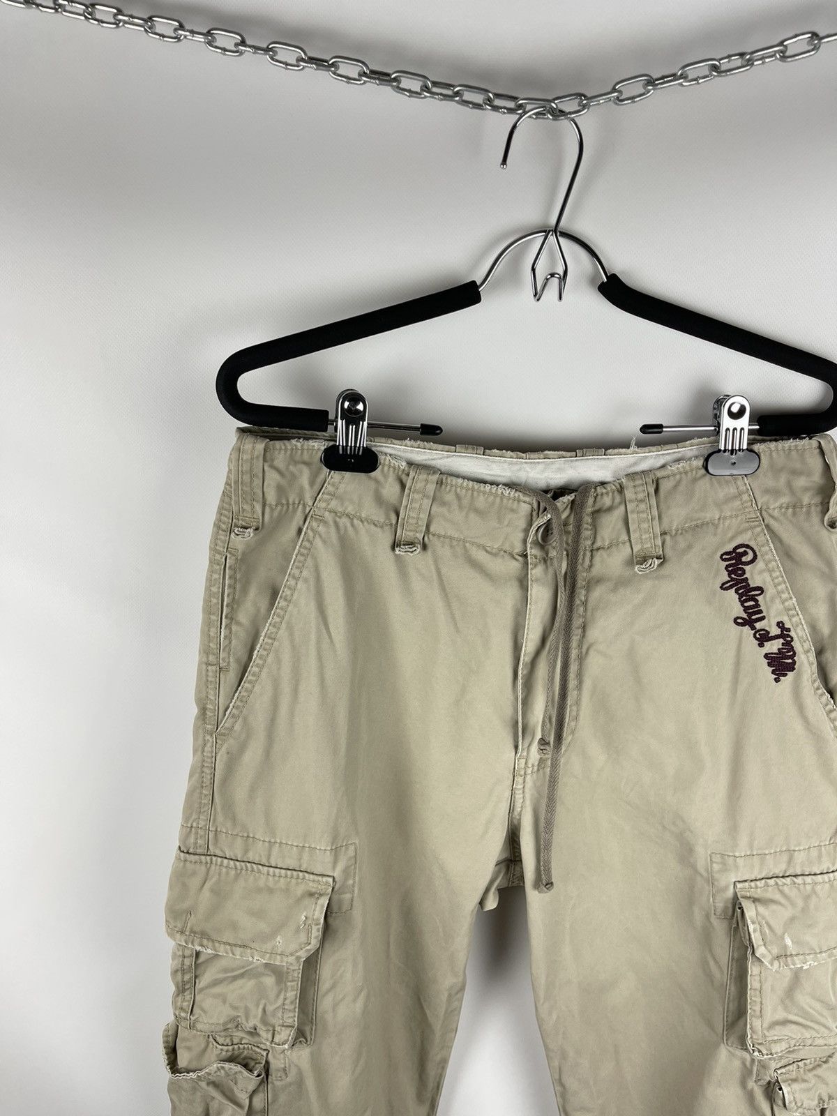 Replay Replay Hi-Tested distressed cargo pants travis Scott style Size US 29 - 2 Thumbnail