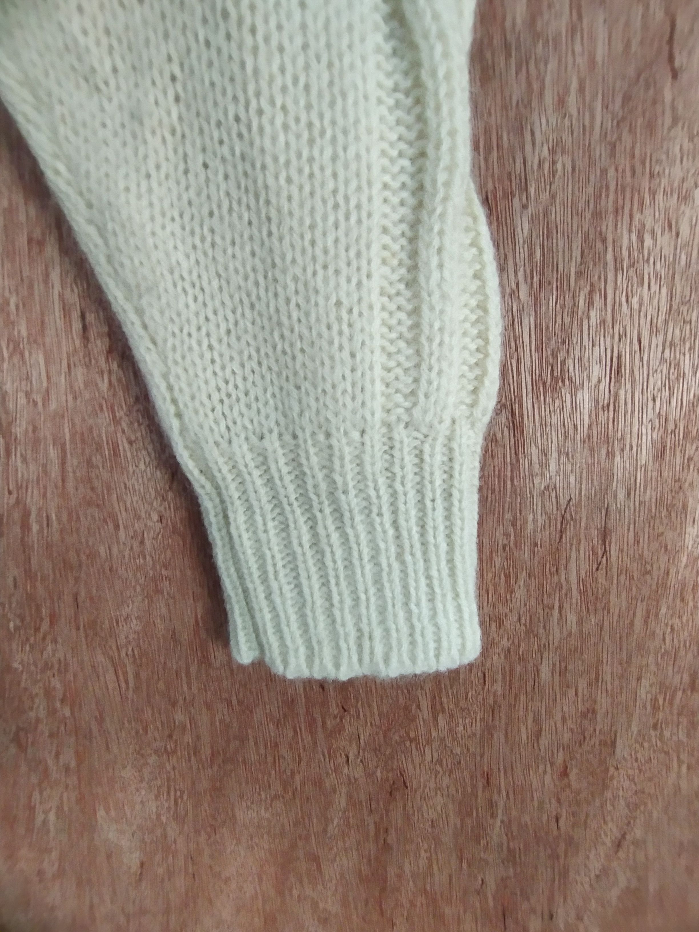 Aran Isles Knitwear × Express × Japanese Brand Express cream homespun cable knitwear #S031 Size US L / EU 52-54 / 3 - 7 Thumbnail