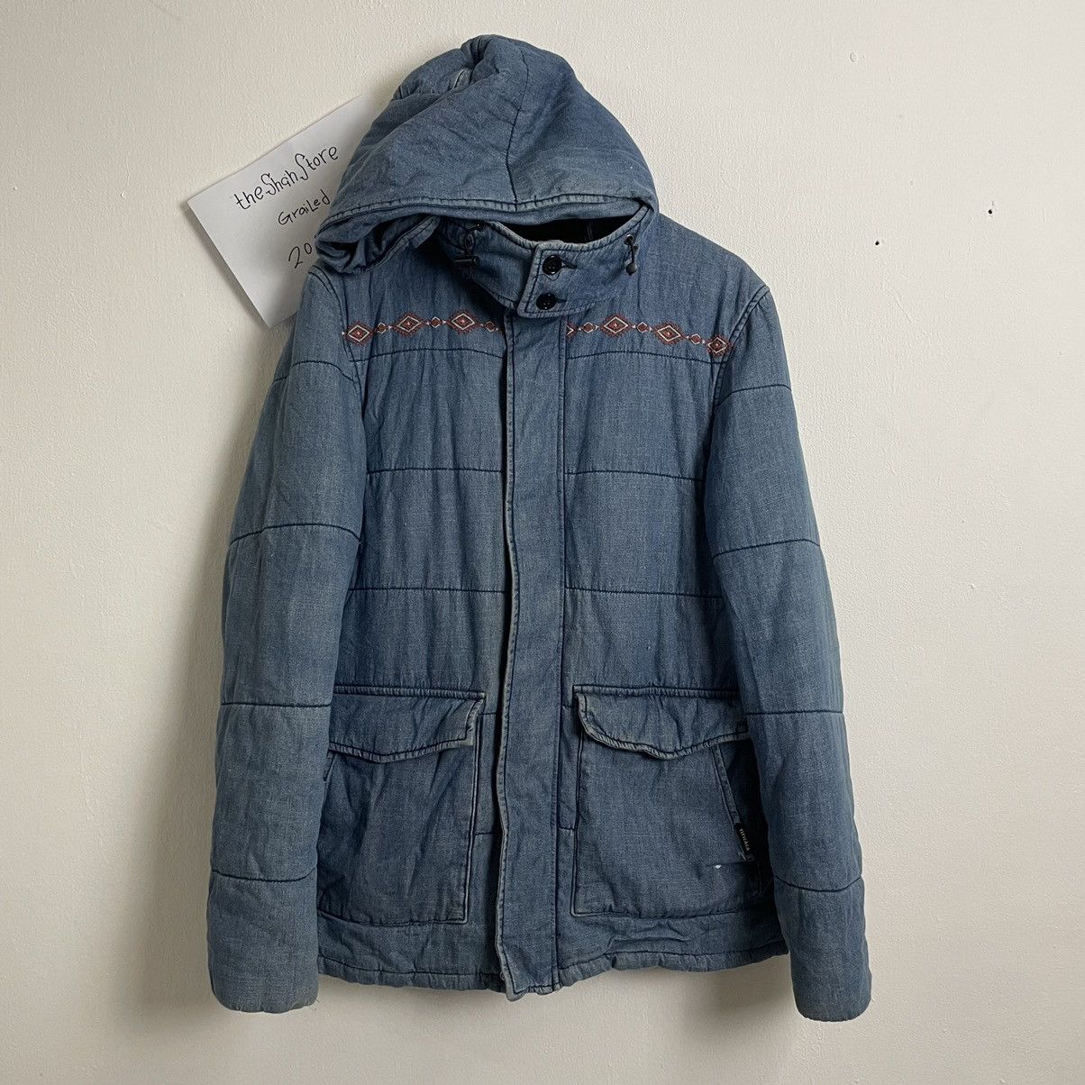 Japanese Brand Vintage Titicaca Aztex Navajo Style Hoodie Denim Jacket Size US L / EU 52-54 / 3 - 1 Thumbnail
