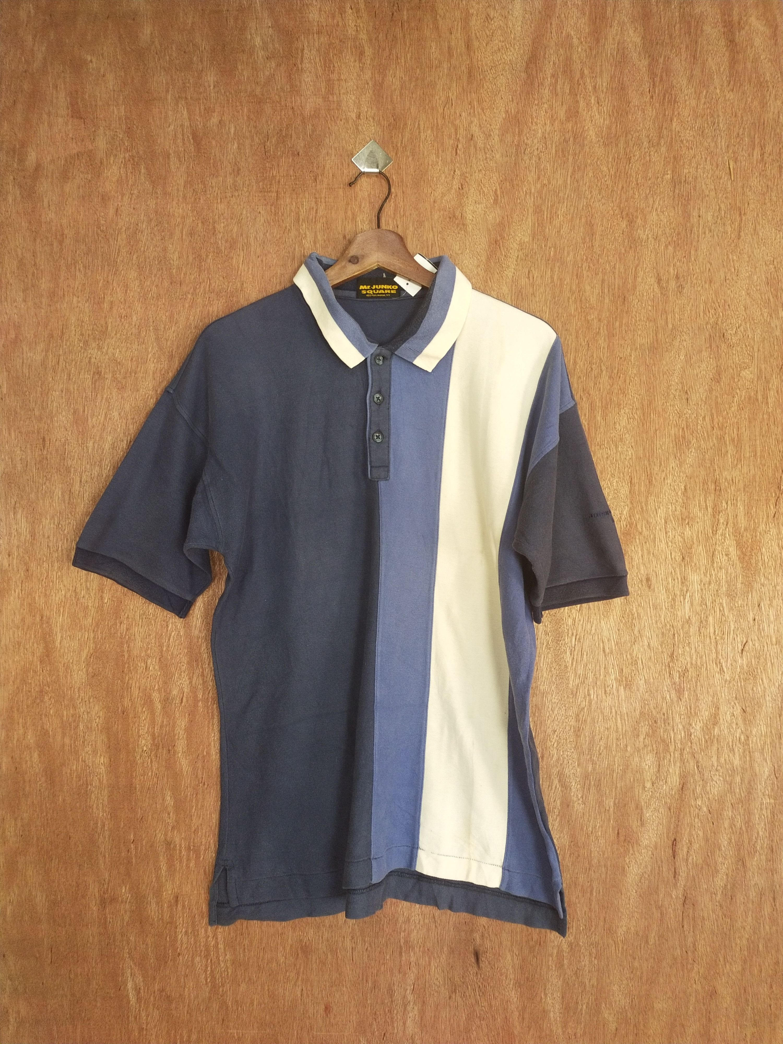 Mr. Junko Mr. Junko Square dark blue shirt #S011 Size US M / EU 48-50 / 2 - 1 Thumbnail