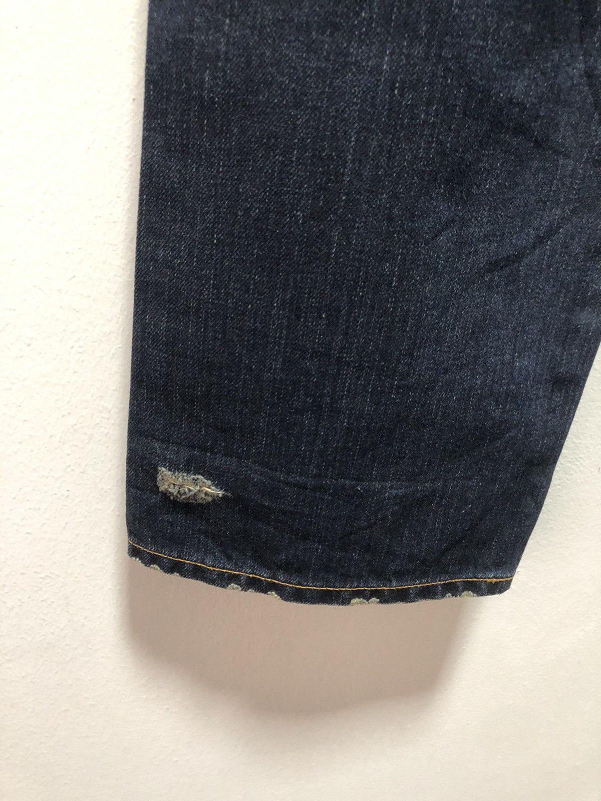 Issey Miyake × Japanese Brand SUNAOKUWAHARA Denim Pants Distressed Japan Issey Size US 31 - 10 Thumbnail