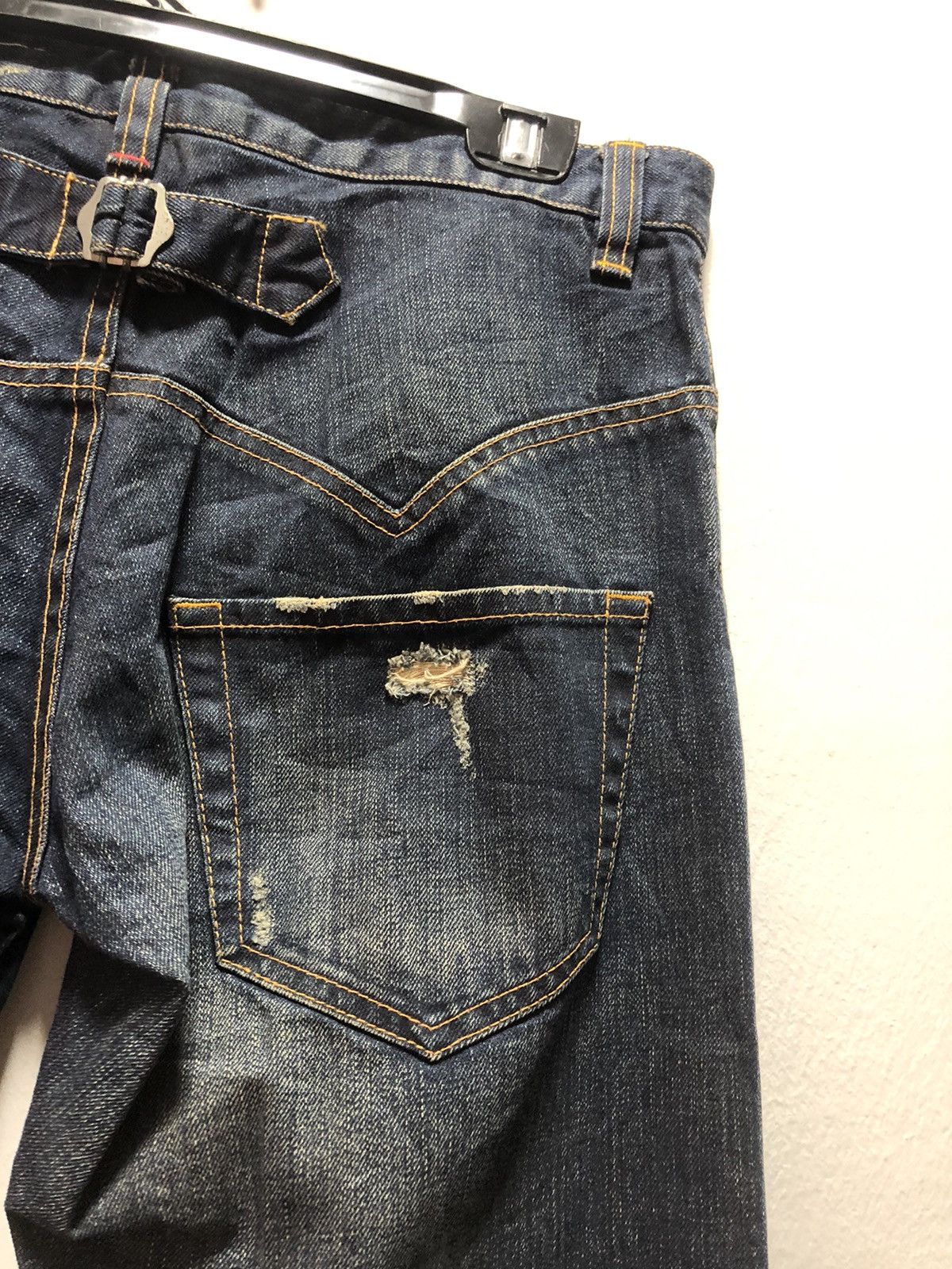 Issey Miyake × Japanese Brand SUNAOKUWAHARA Denim Pants Distressed Japan Issey Size US 31 - 7 Thumbnail