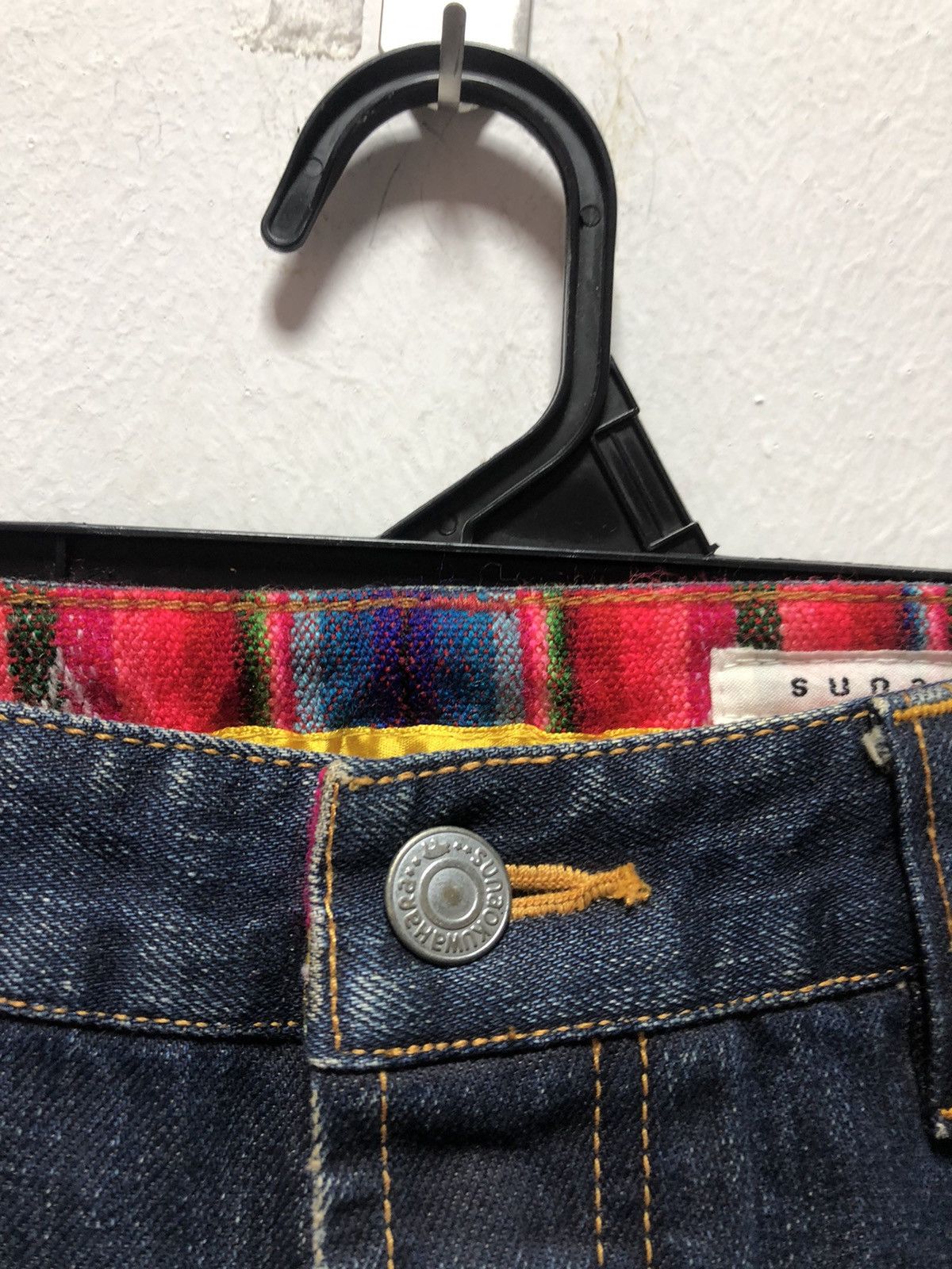 Issey Miyake × Japanese Brand SUNAOKUWAHARA Denim Pants Distressed Japan Issey Size US 31 - 2 Thumbnail